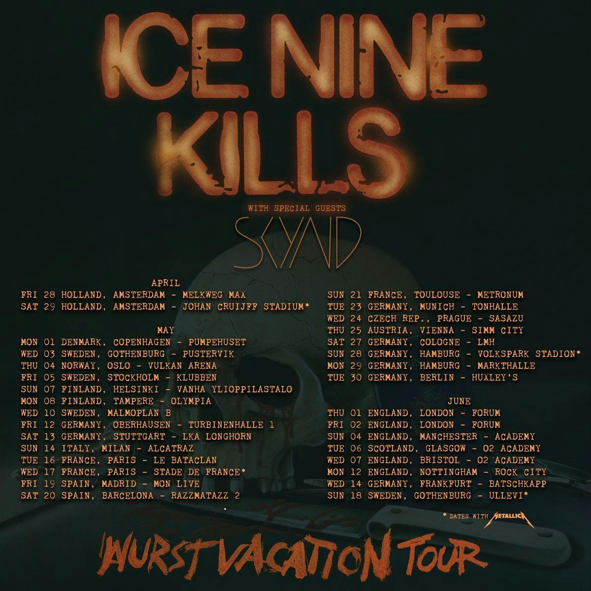 Ice Nine Kills announce rescheduled UK tour dates Kerrang!