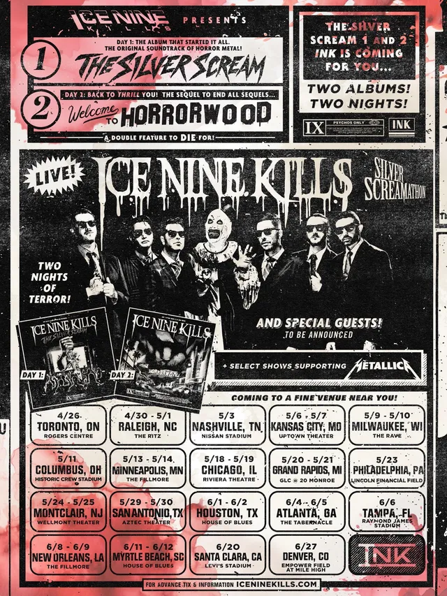 Ice Nine Kills Greatest Story Ever Told Lyrics Ice Nine Kills promise “shocks and surprises” on Silver… | Kerrang!