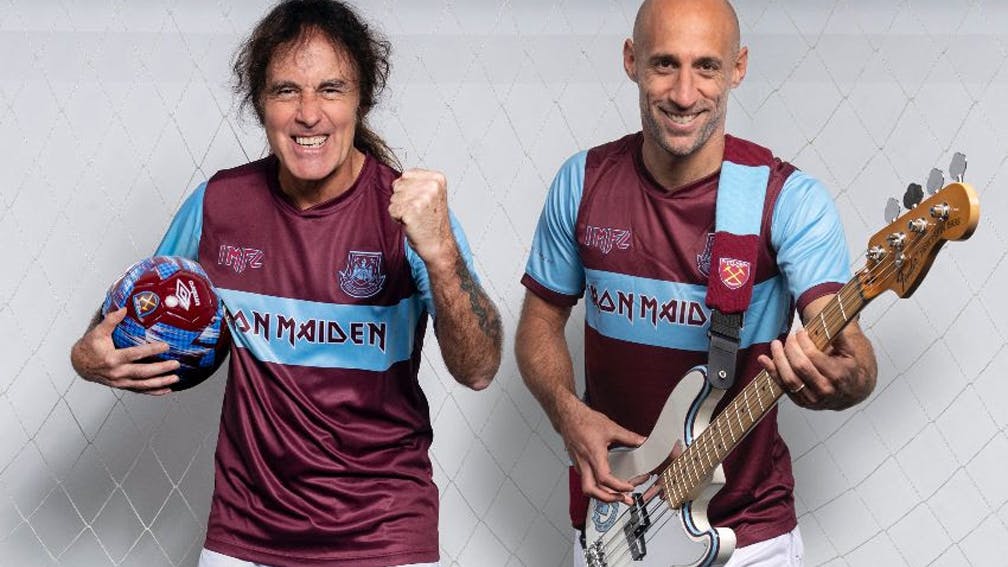 Iron Maiden And West Ham Announce Football Kit Collaboration