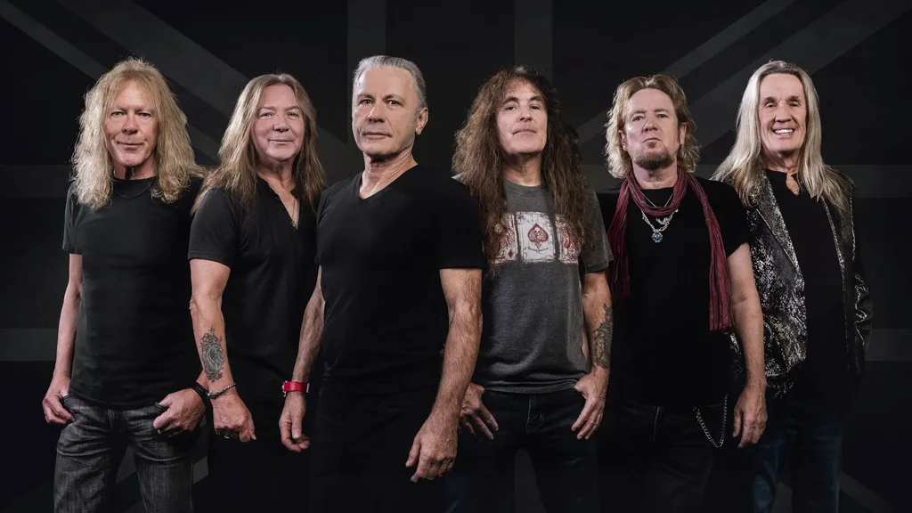 Iron Maiden band promo 2023 Bruce Dickinson Steve Harris