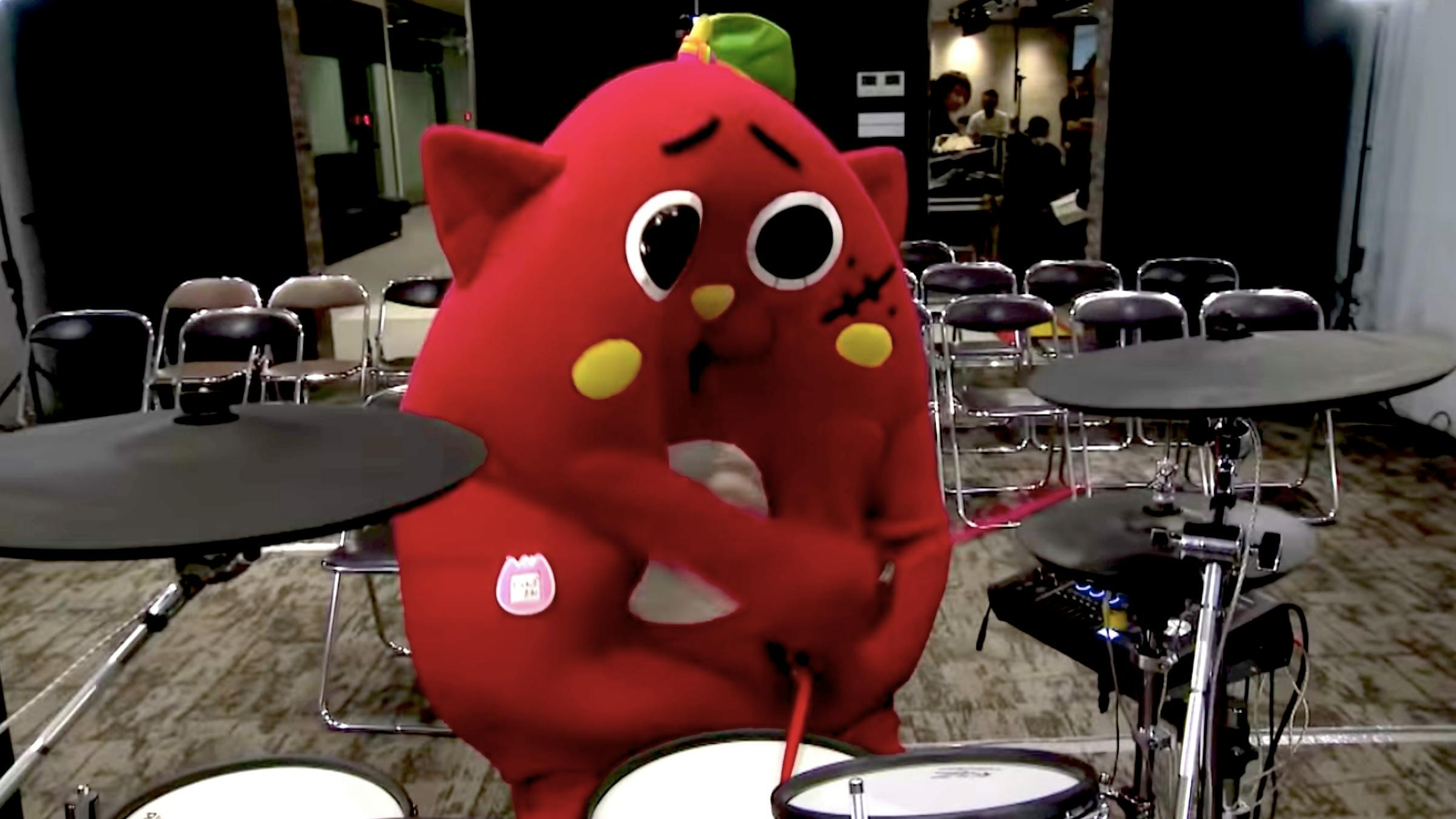 This Japanese Apple Monster Is A Pretty Sick Metal Drummer