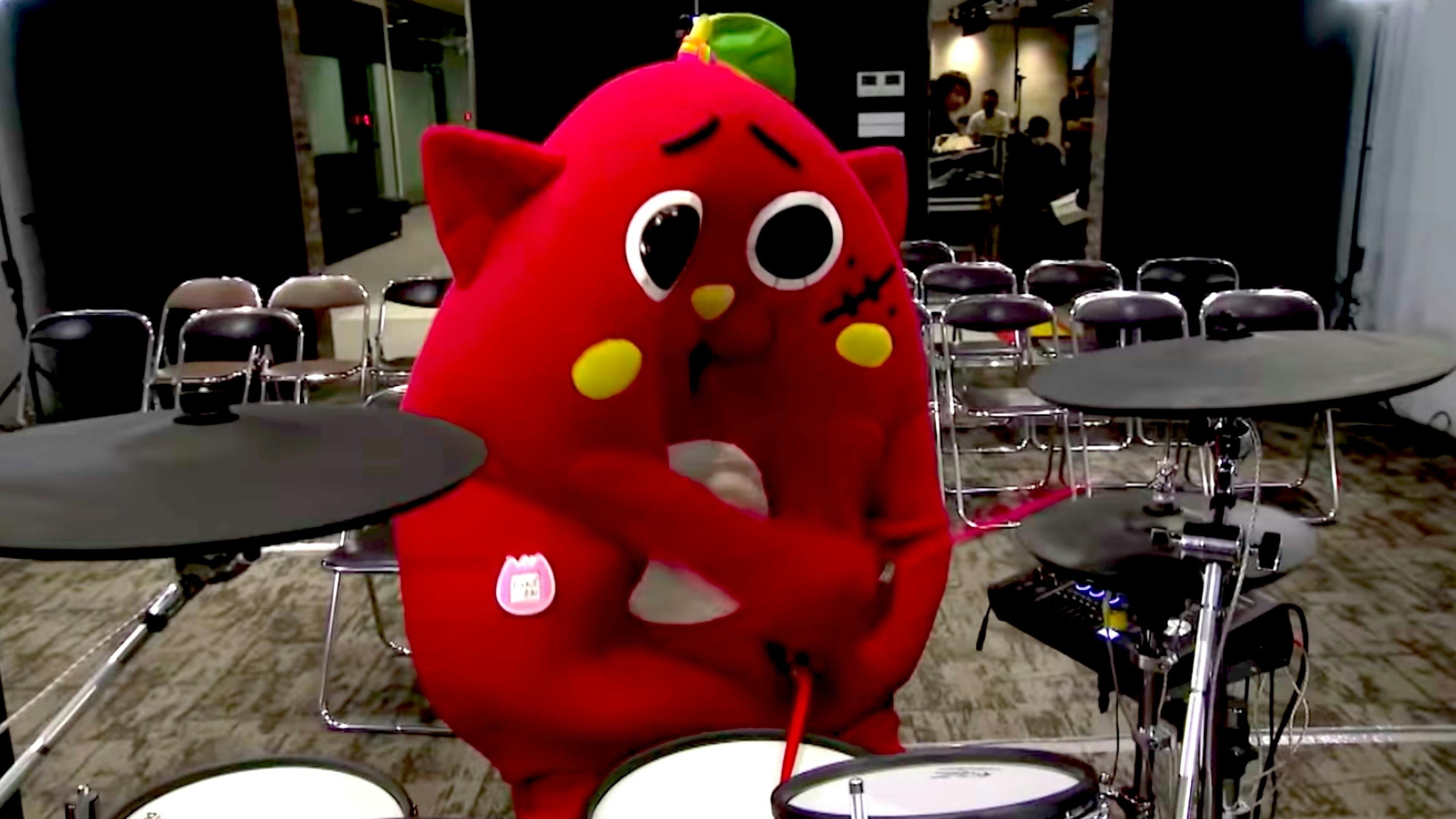 This Japanese Apple Monster Is A Pretty Sick Metal Drummer