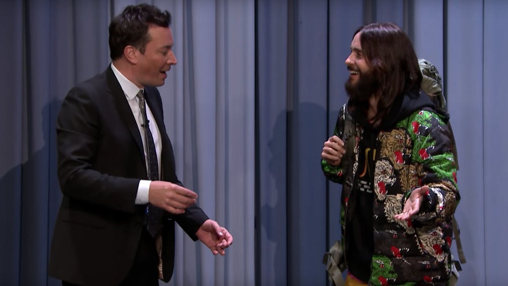Watch Jared Leto Hitchhike Through The Tonight Show