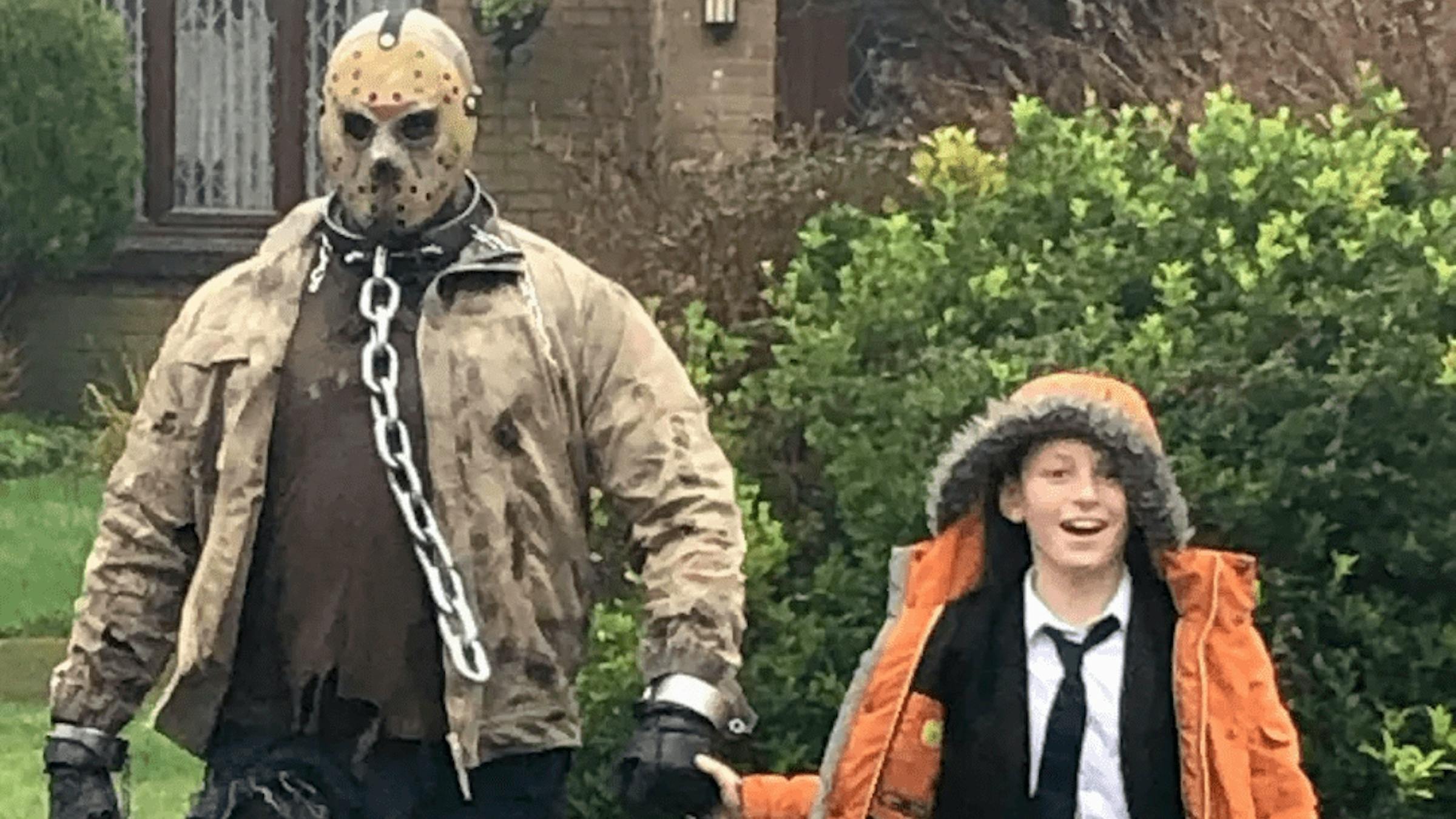 Best Dad Ever Has Jason Voorhees Pick His Son Up From School On His Birthday