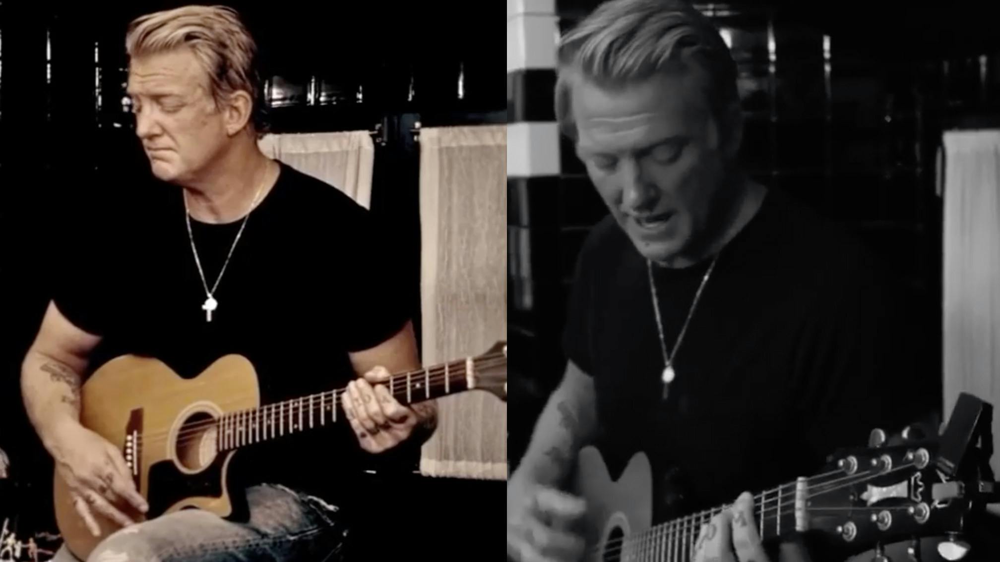 Watch Queens Of The Stone Age’s Josh Homme Perform In His Bathroom