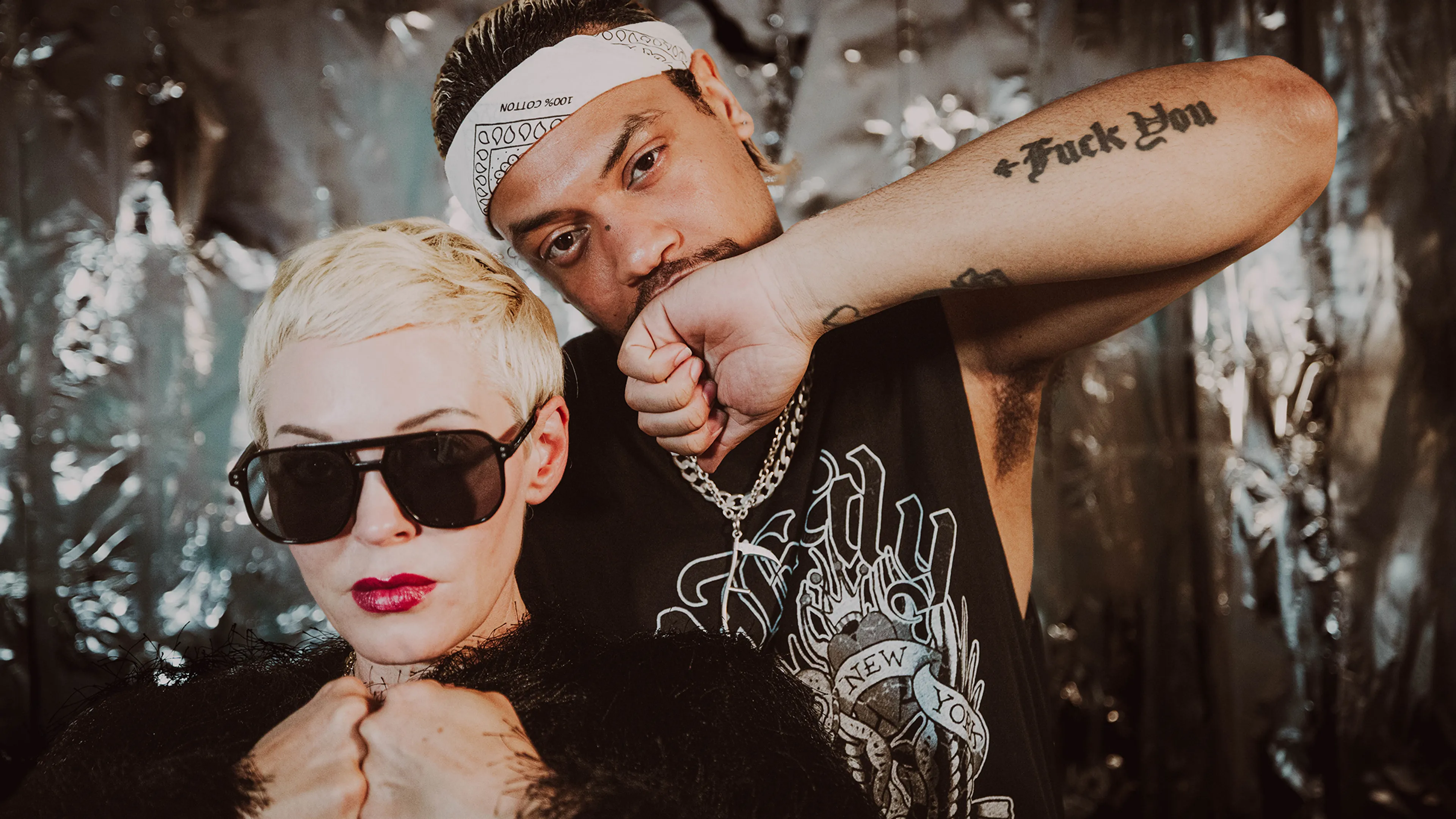 “Be as punk as possible and do things for free because it makes you happy”: In the studio with Rose McGowan and Kid Bookie