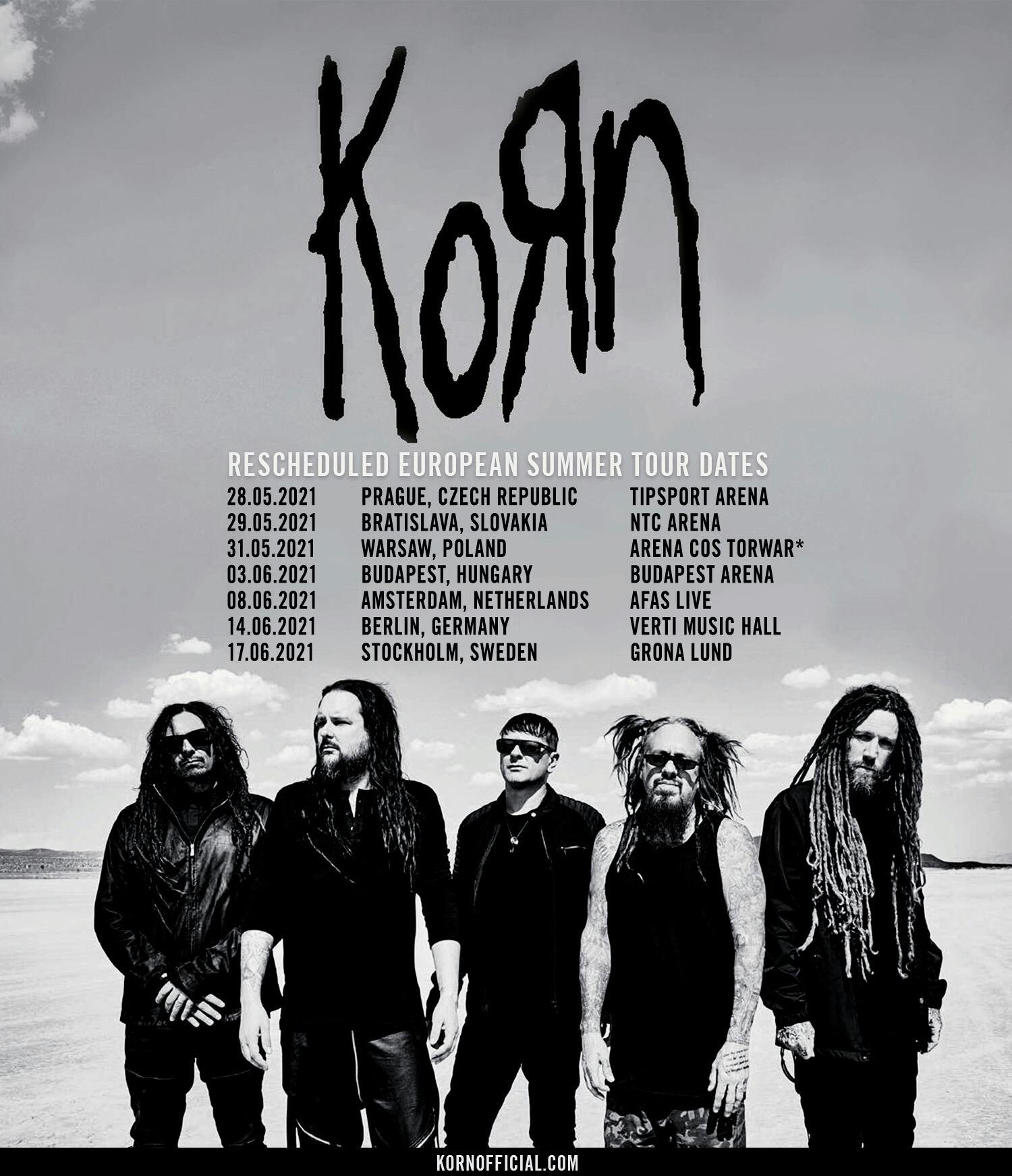 korn europe tour