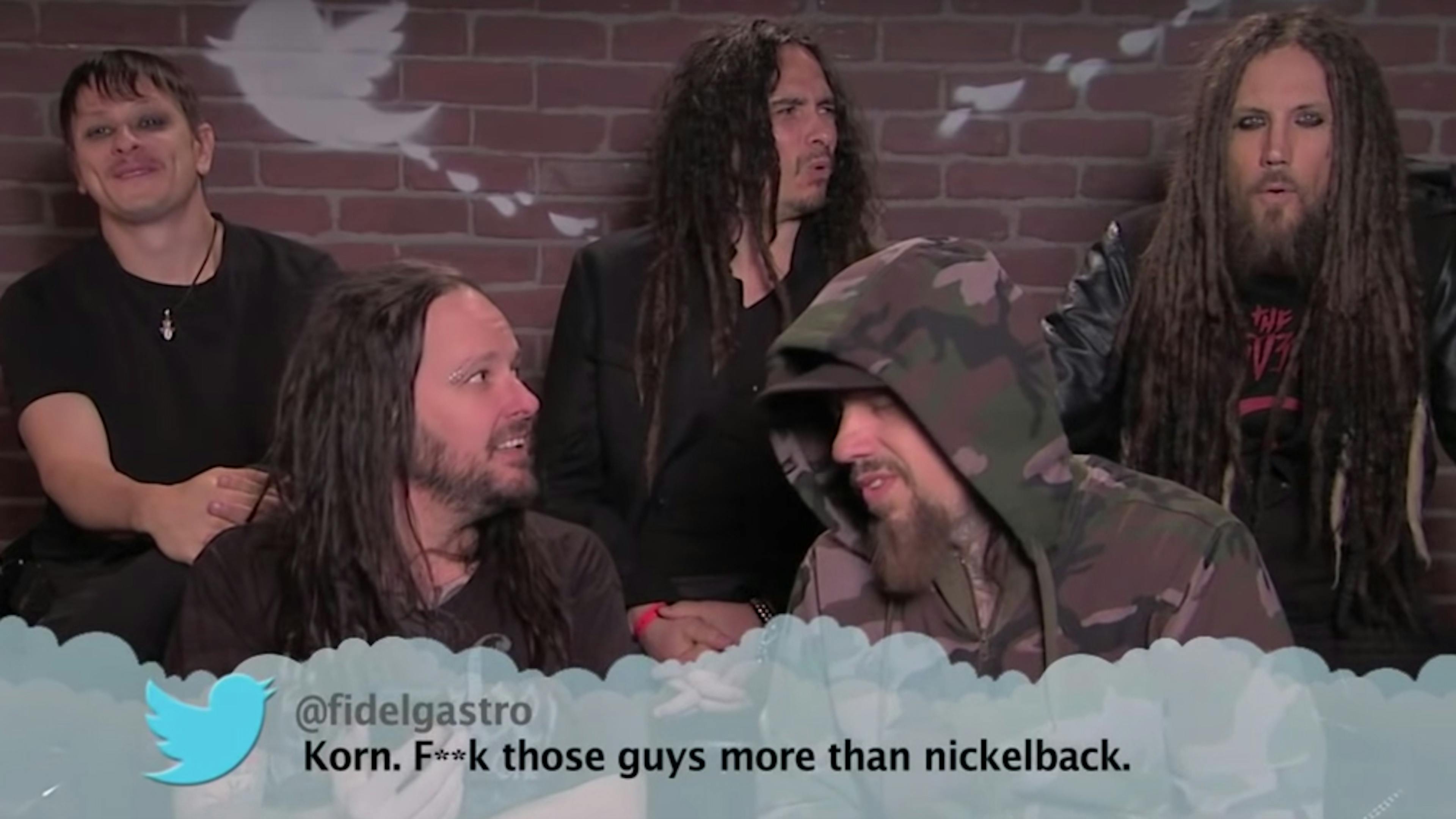 Korn Appear On Jimmy Kimmel's New Mean Tweets – Music Edition