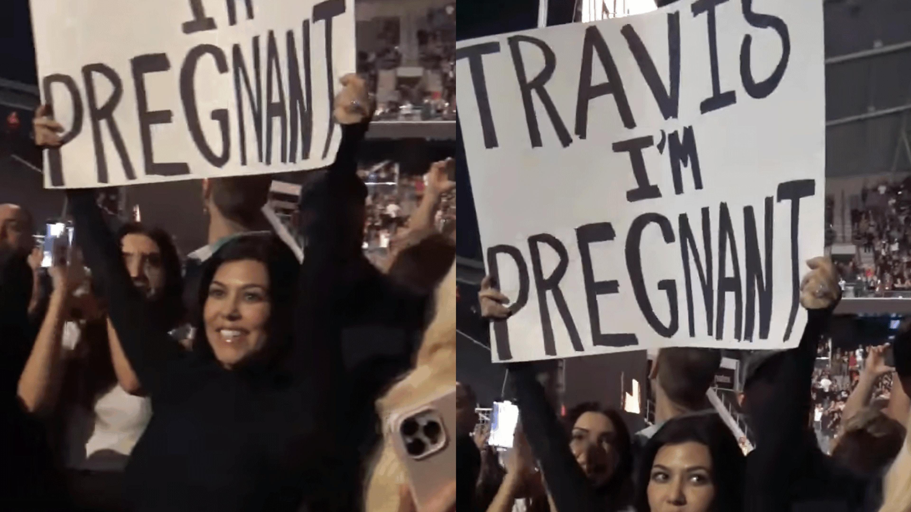 Kourtney Kardashian announces pregnancy via throwback to blink-182’s All The Small Things video