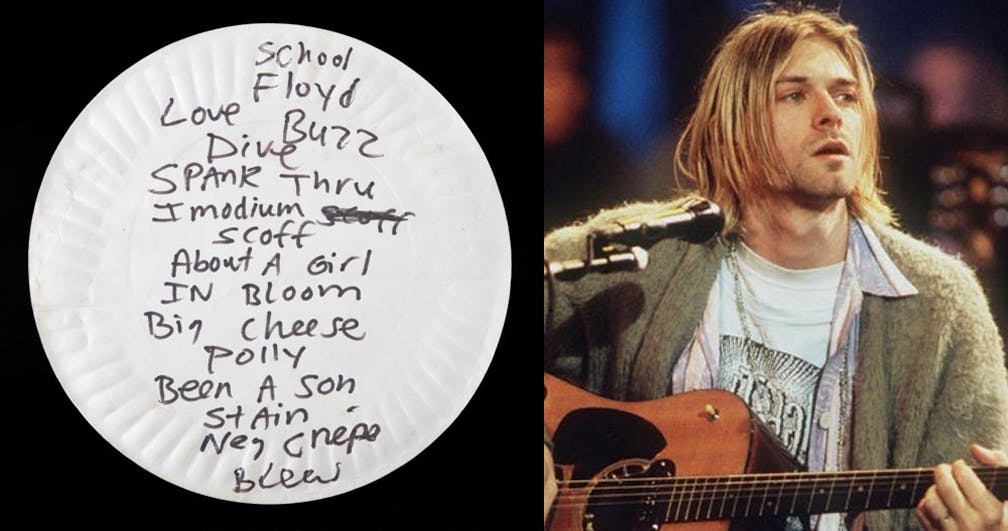 A Paper Plate Which Kurt Cobain Ate Pizza Off Has Been Sold For $22,400