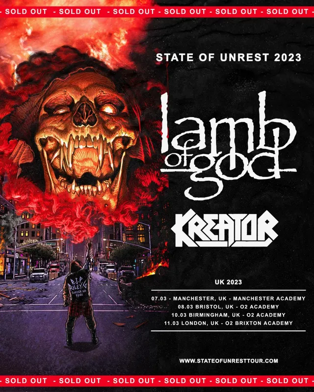 Vilnius new year 2020 Lamb Of God postpone UK and European tour to 2023 | Kerrang!