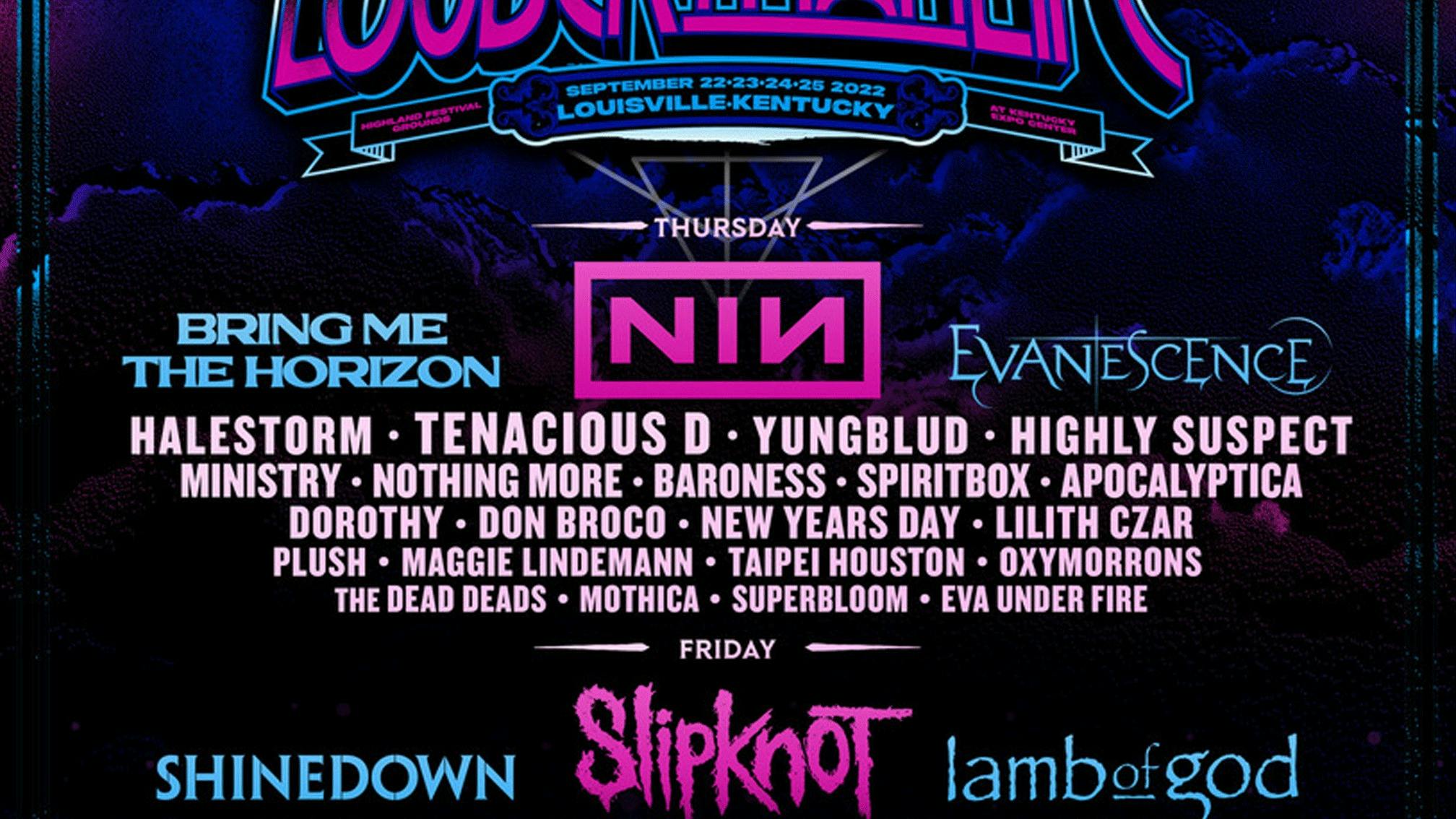 Nine Inch Nails, Slipknot, Red Hot Chili Peppers and more for Louder Than Life 2022
