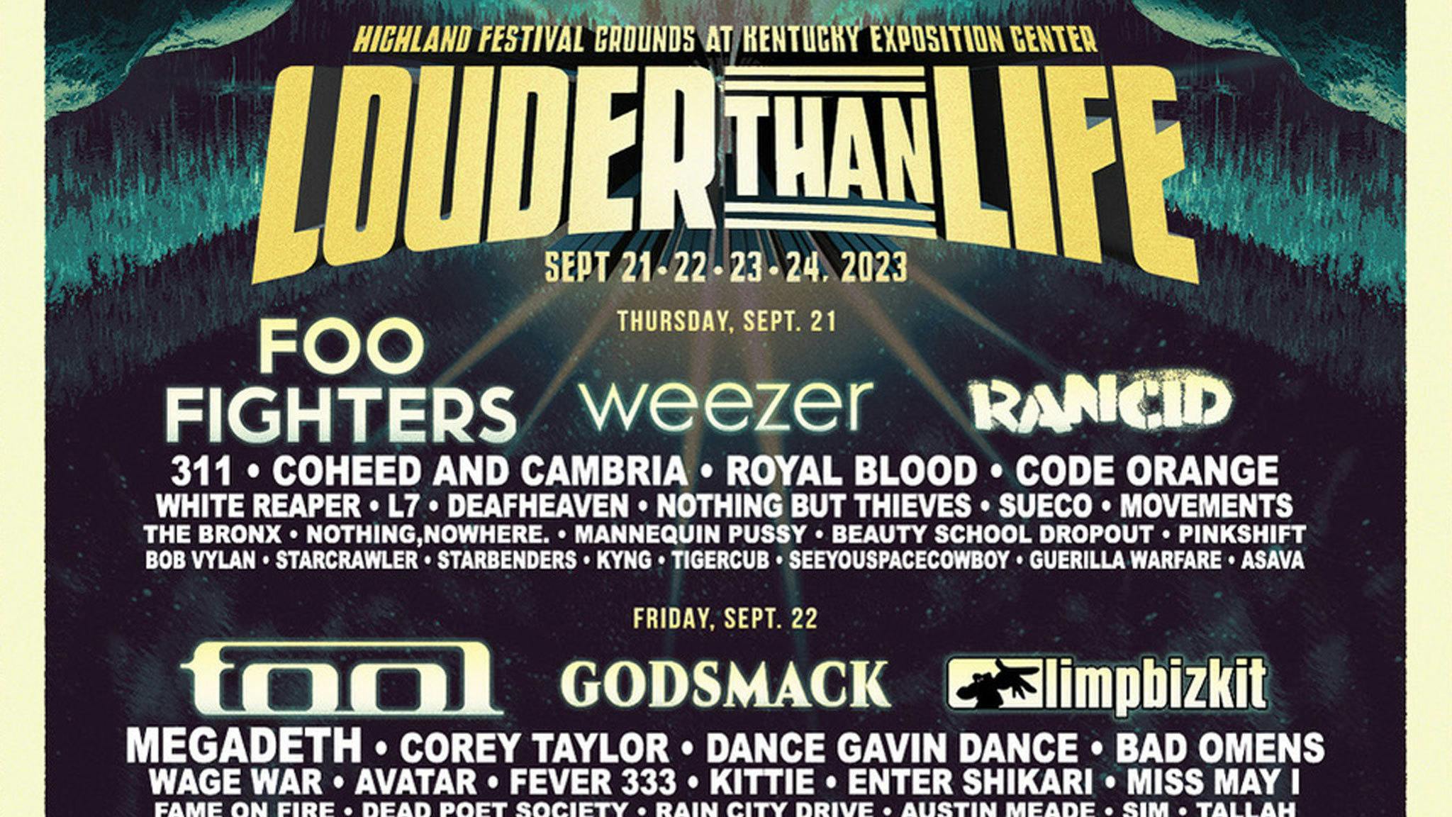 Louder Than Life 2025 Lineup Rumors Today Pen Judith