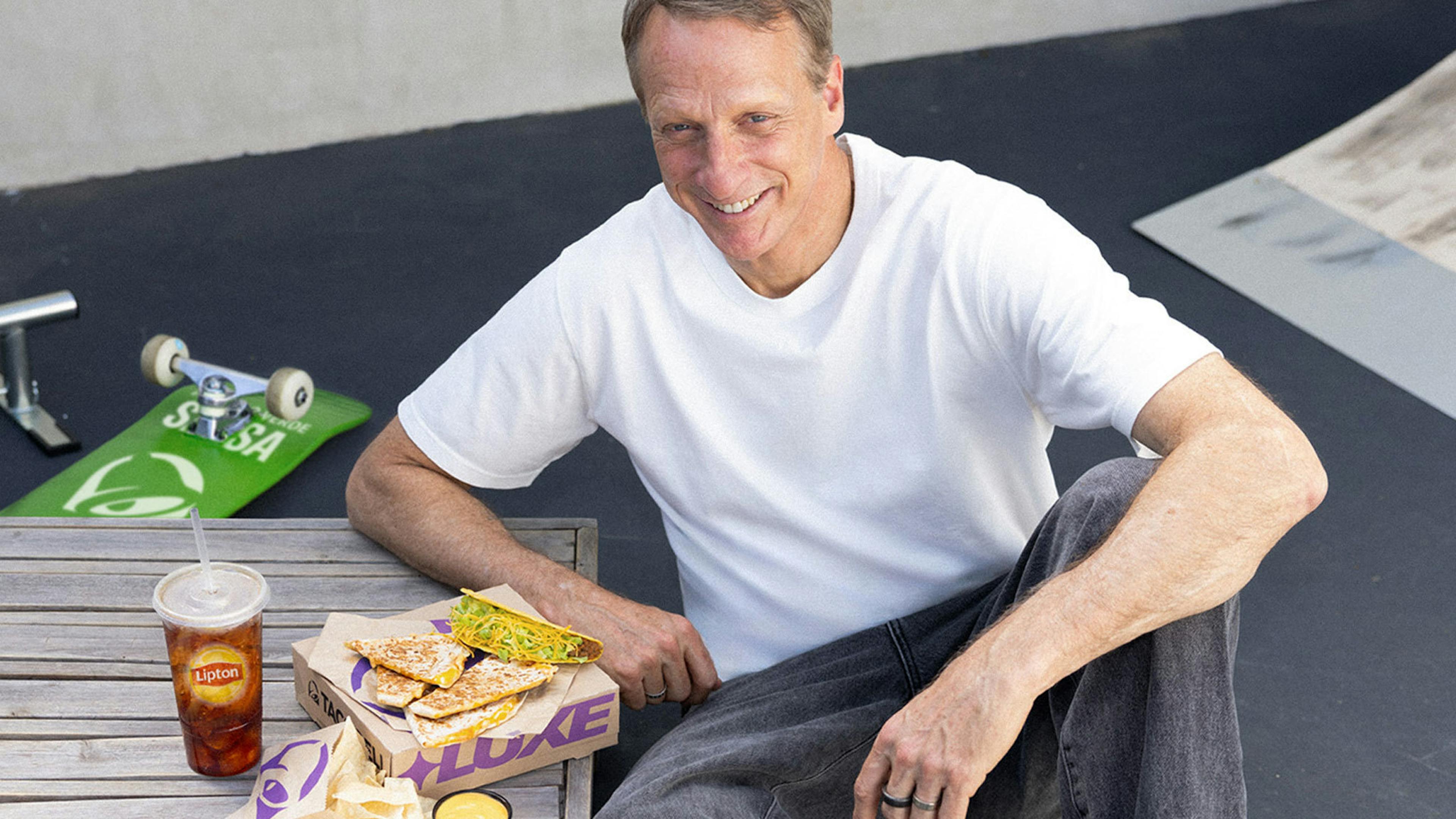 See Tony Hawk in the new Turnstile-soundtracked Taco Bell advert