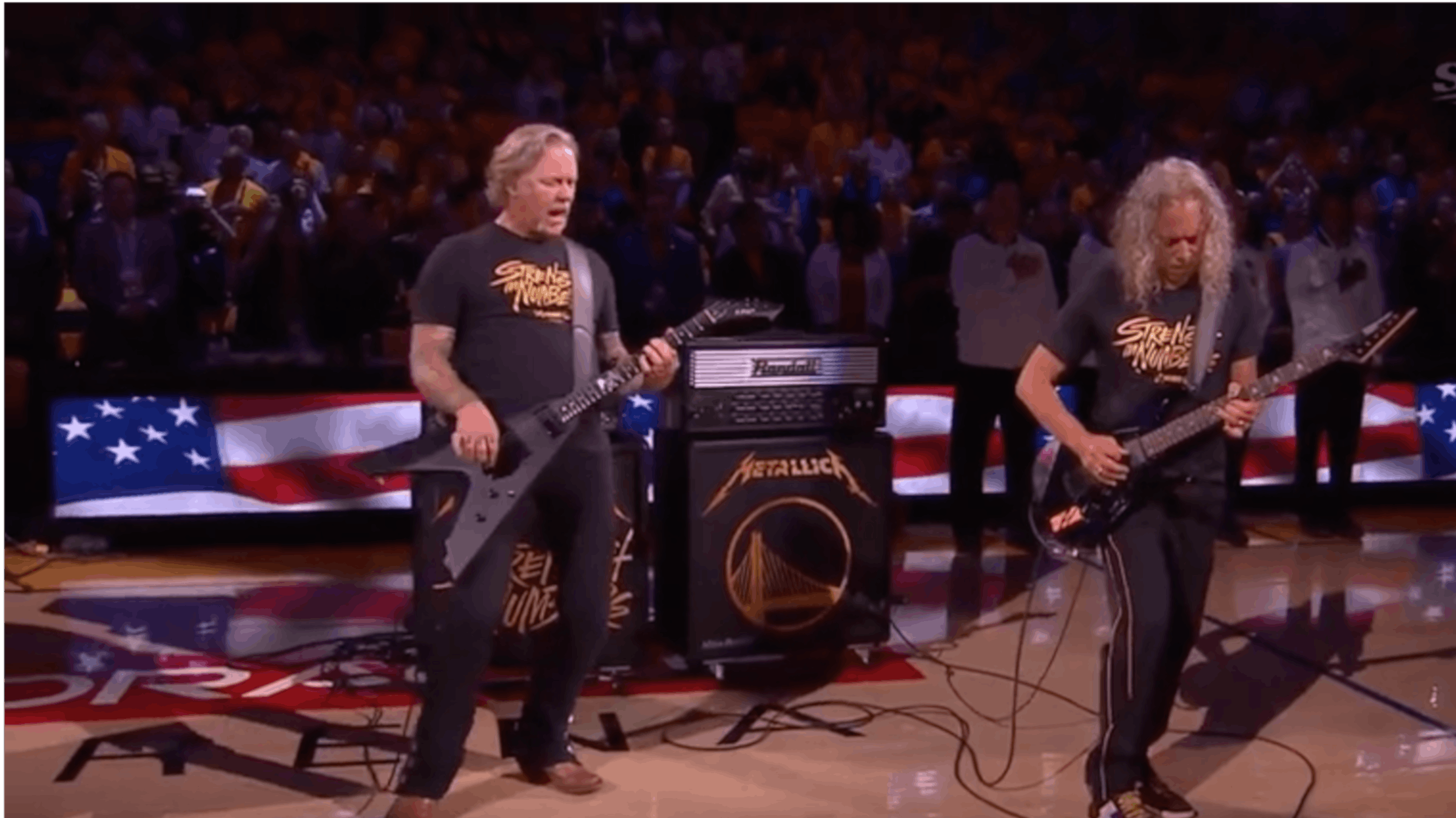 Watch Metallica Play The National Anthem At An NBA Finals Game