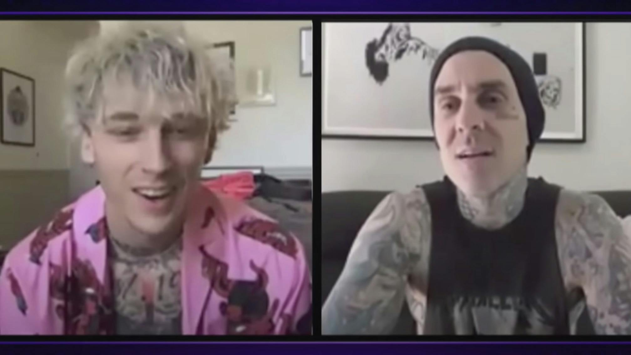Travis Barker And Machine Gun Kelly Discuss How To Pronounce blink-182