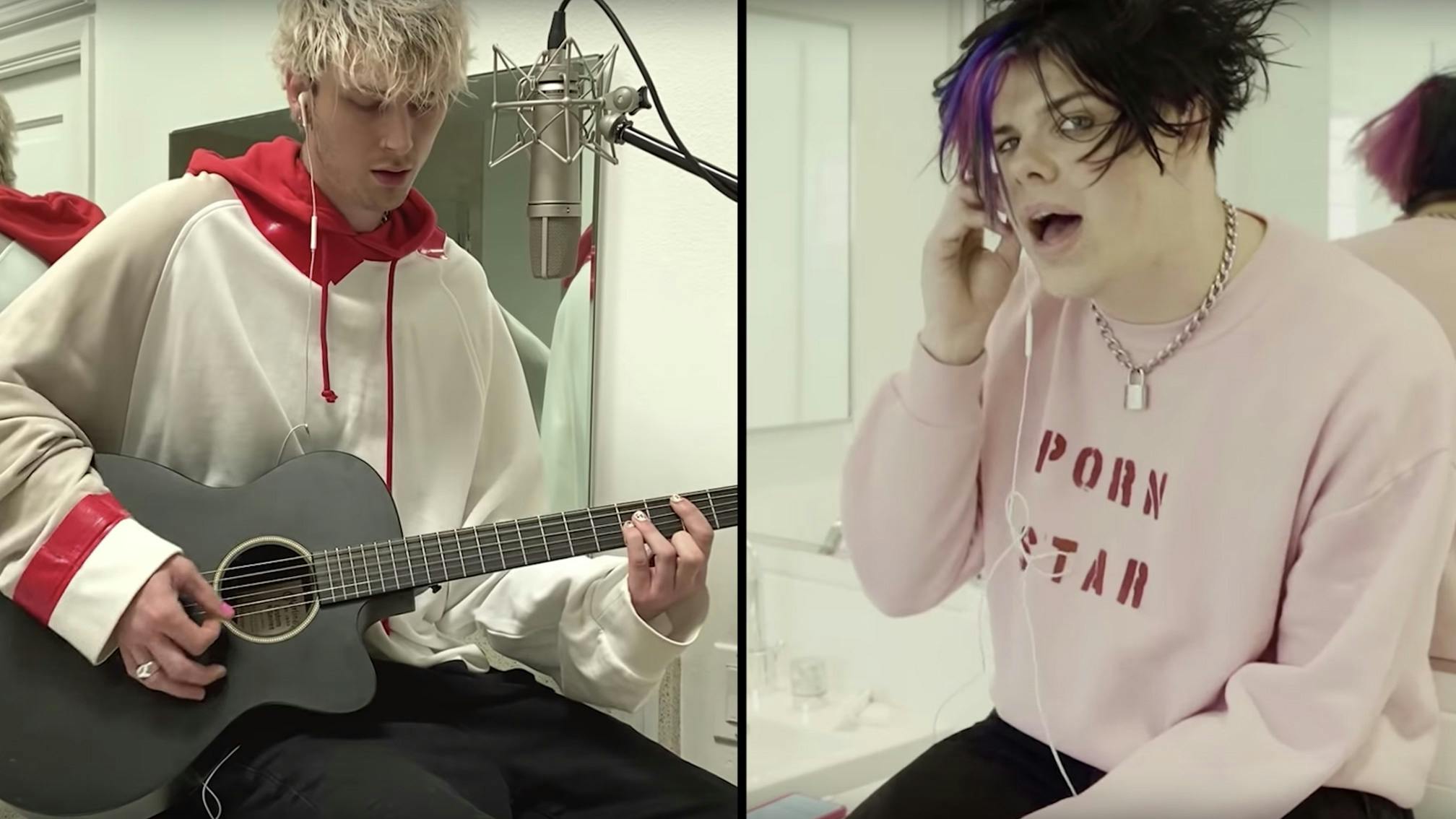 Watch Machine Gun Kelly And YUNGBLUD Cover Oasis' Champagne Supernova