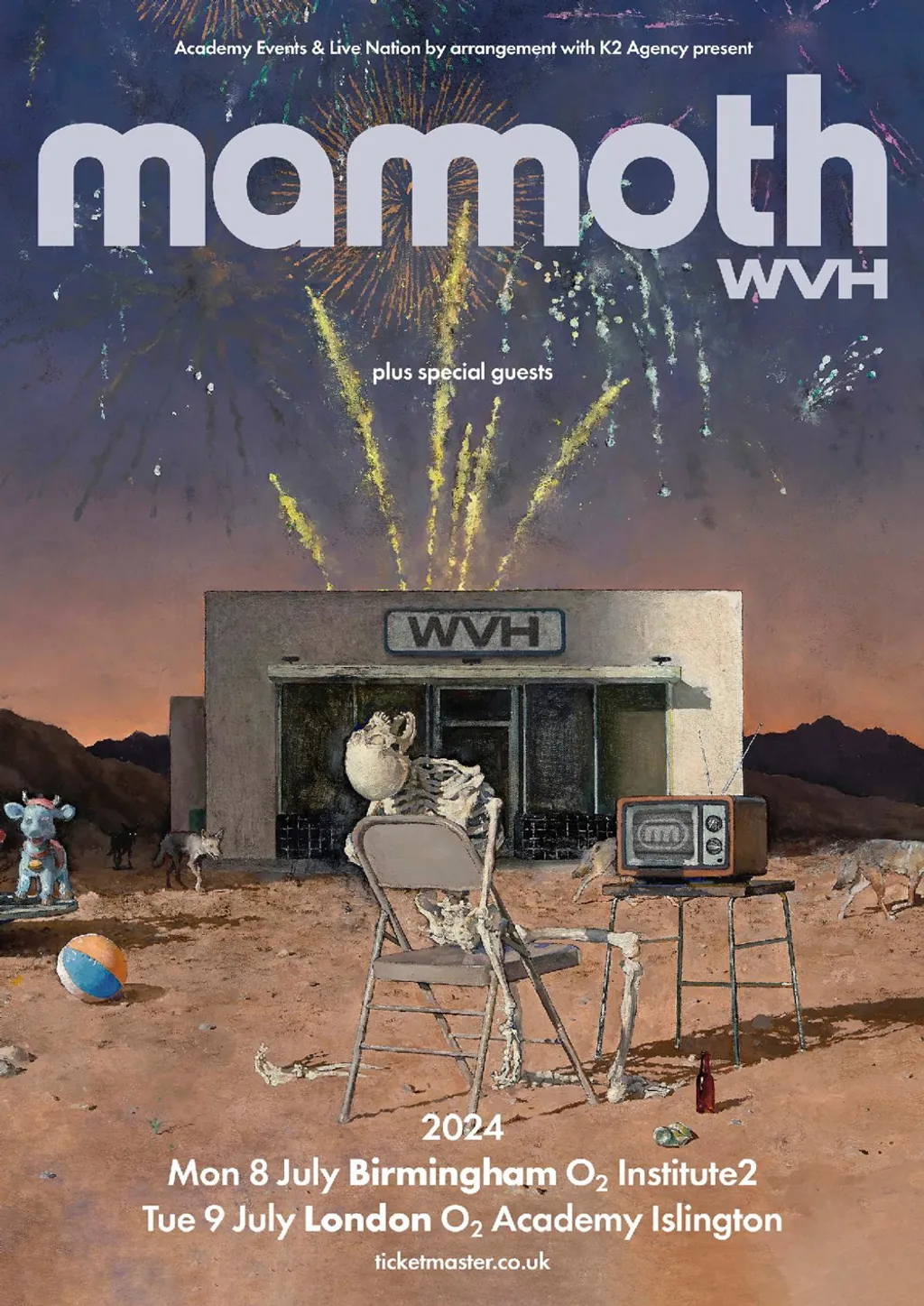 Mammoth WVH July 2024 shows poster
