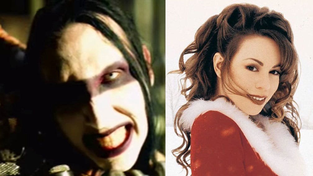 This Marilyn Manson x Mariah Carey Christmas Mash-Up Is… Surprisingly Decent