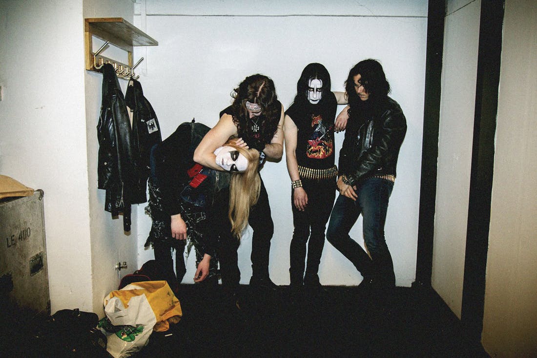 A recreated Mayhem on the Lords Of Chaos set