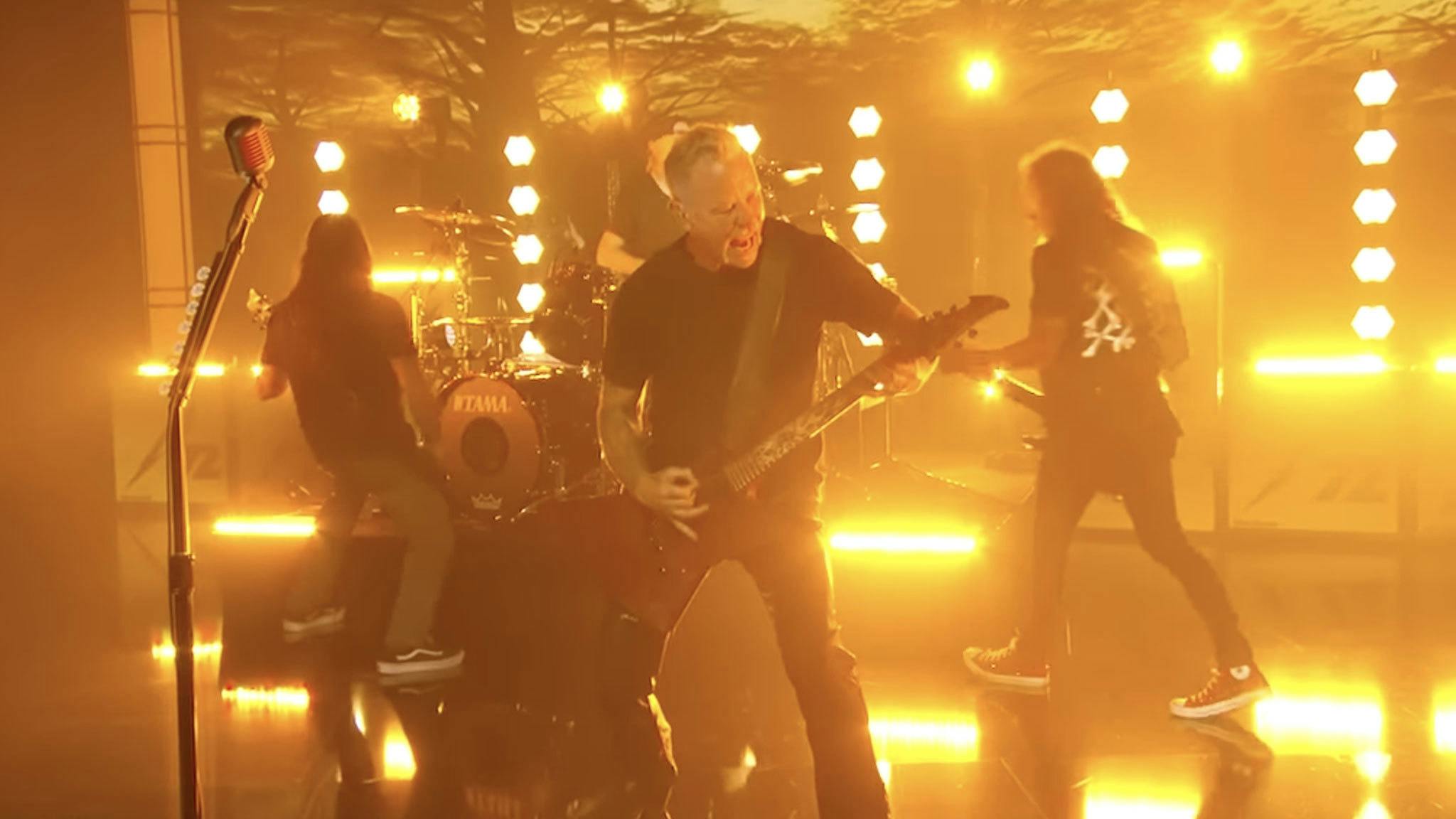 Metallica perform full eight-minute version of Master Of Puppets on Jimmy Kimmel