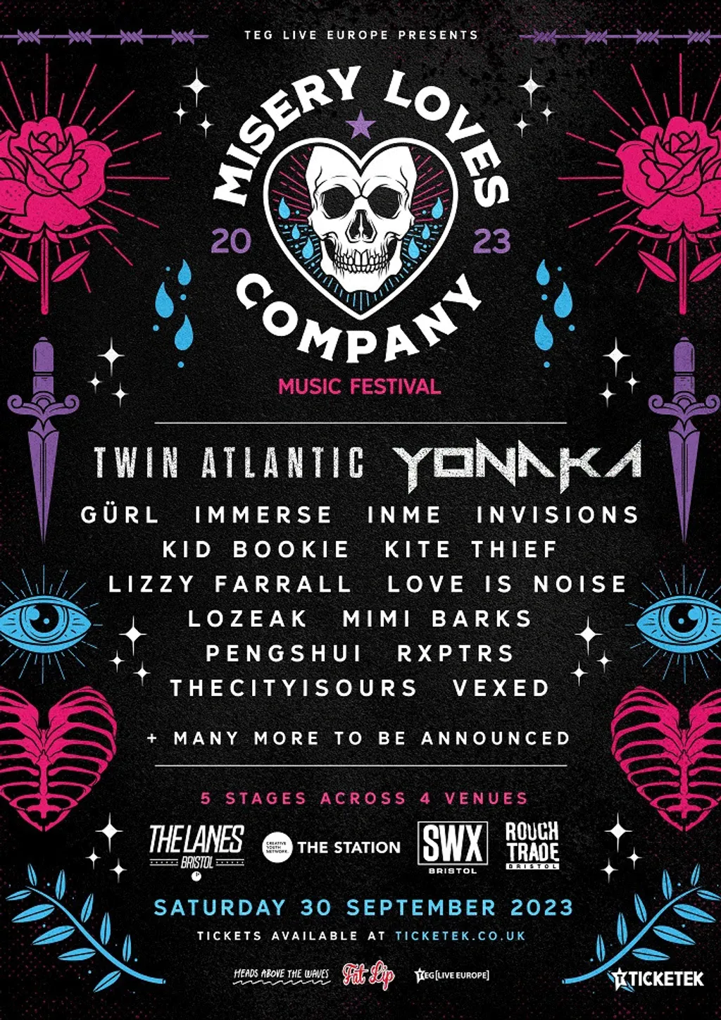 Misery Loves Company festival 2023 line up poster