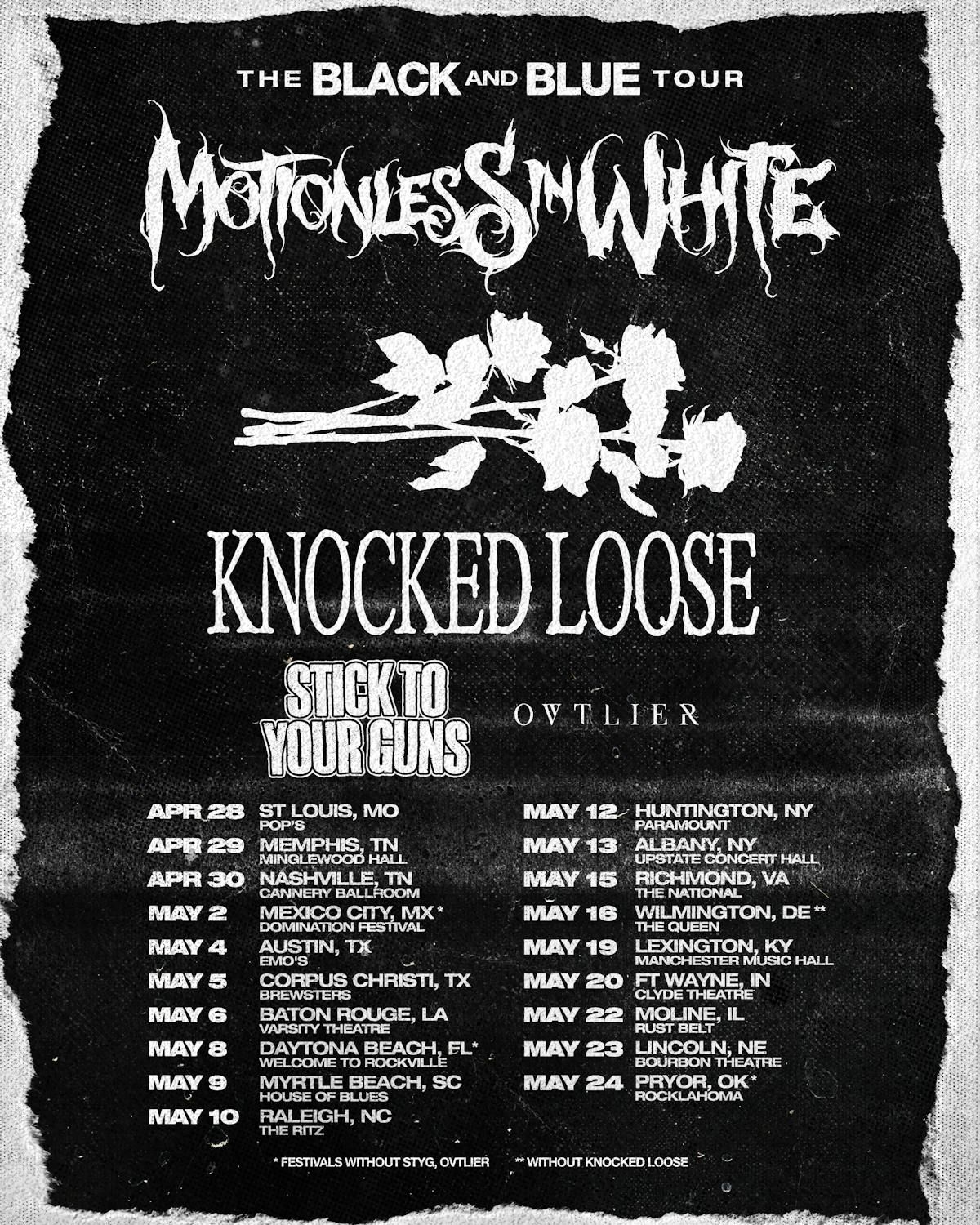 motionless in white knocked loose tour