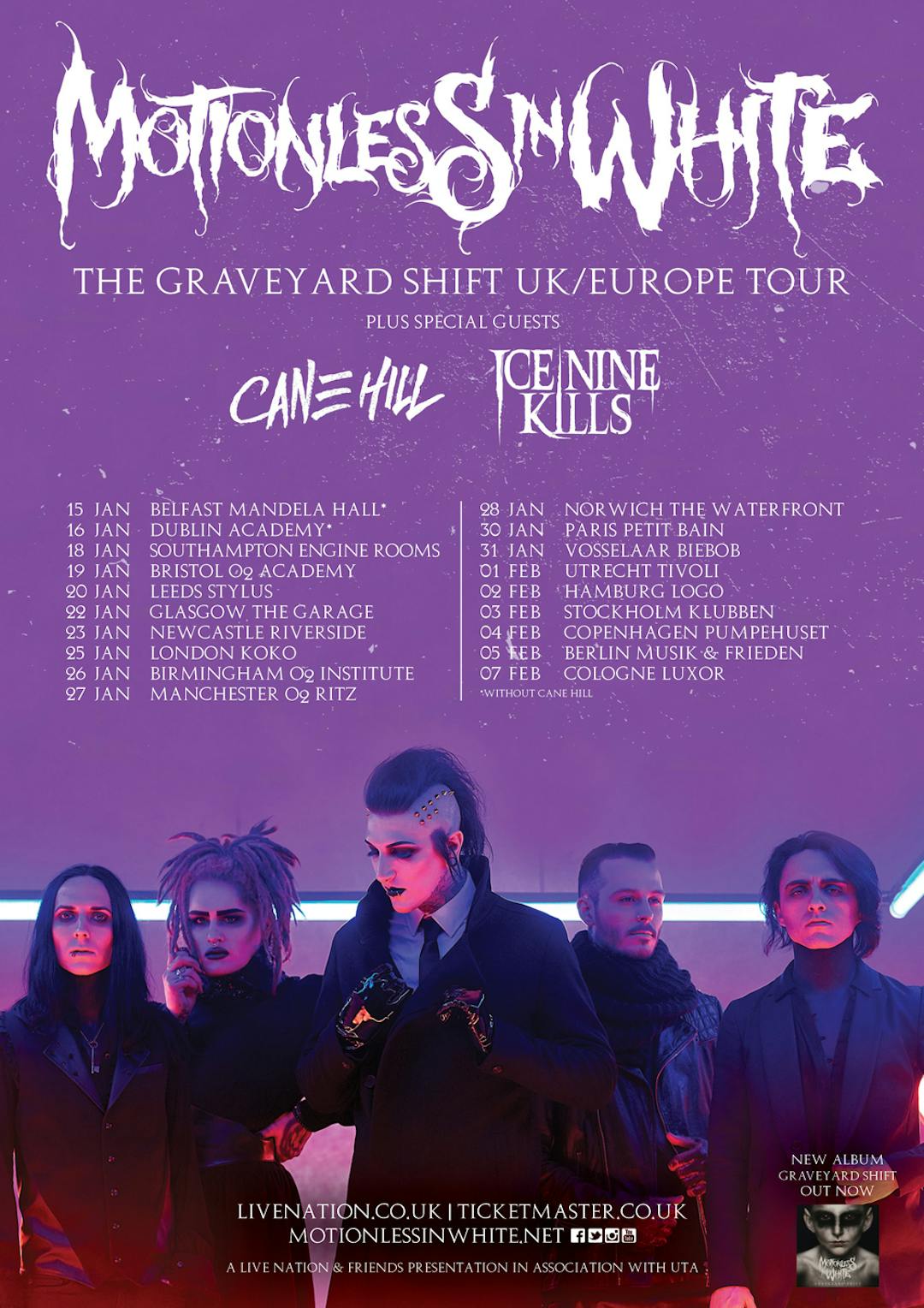 Motionless In White Have Announced Their UK Tour Support Kerrang!