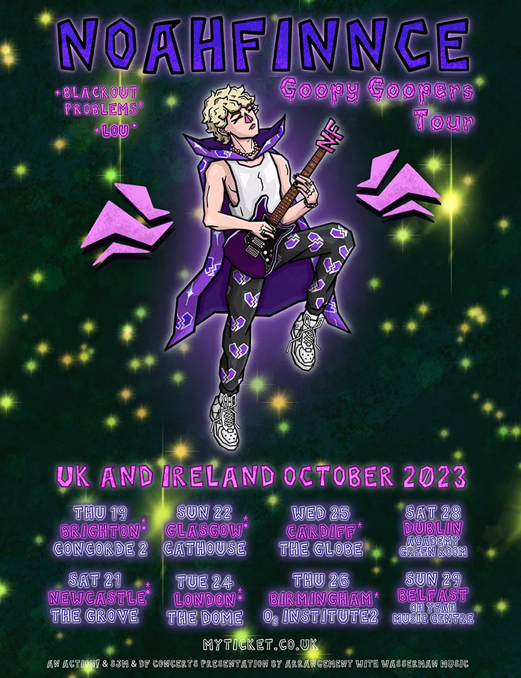 NOAHFINNCE 2023 UK headline tour poster