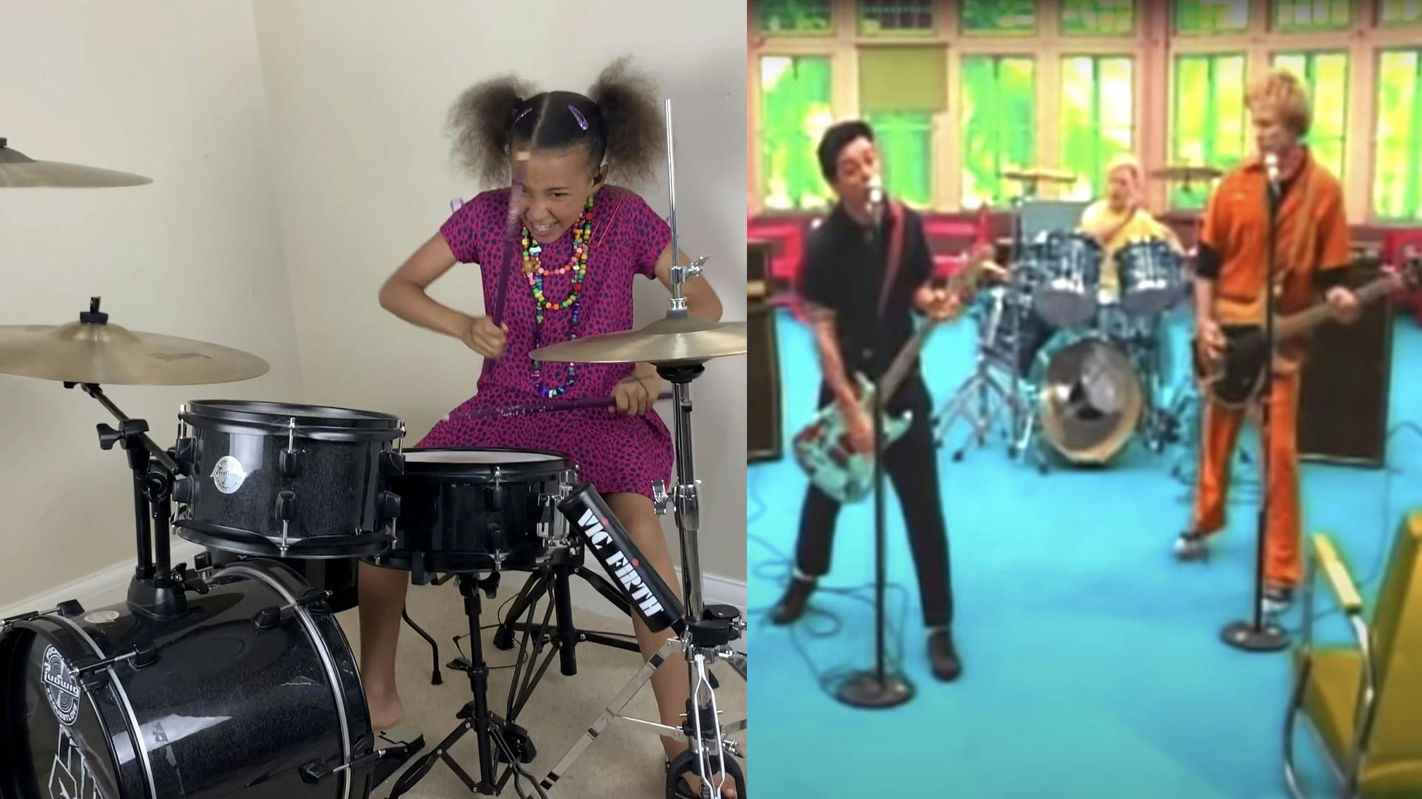 Watch This 10-Year-Old's Energetic Drum Cover Of Green Day's Basket Case