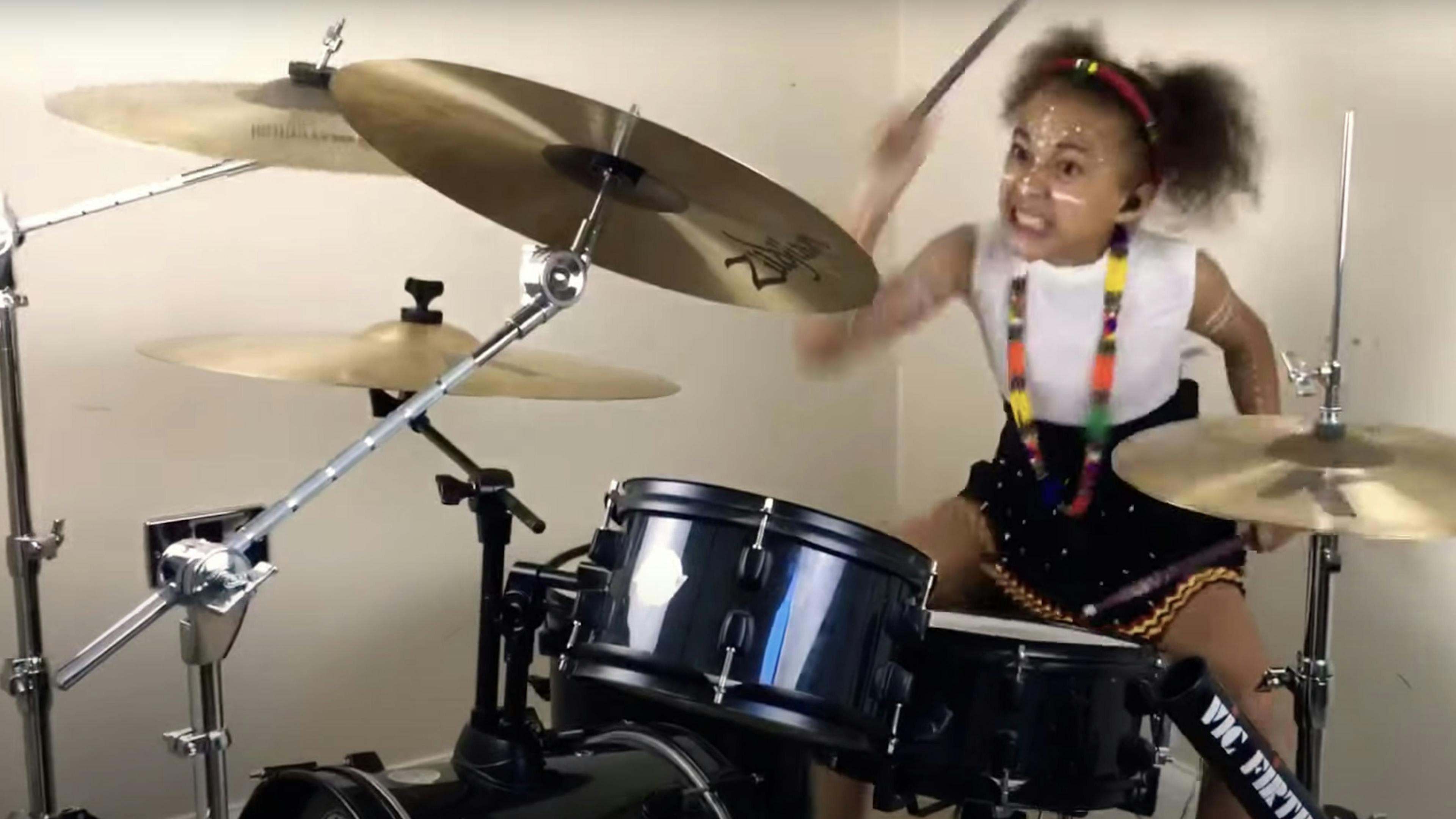 Watch This 10-Year-Old Crush Royal Blood's Out Of The Black On Drums