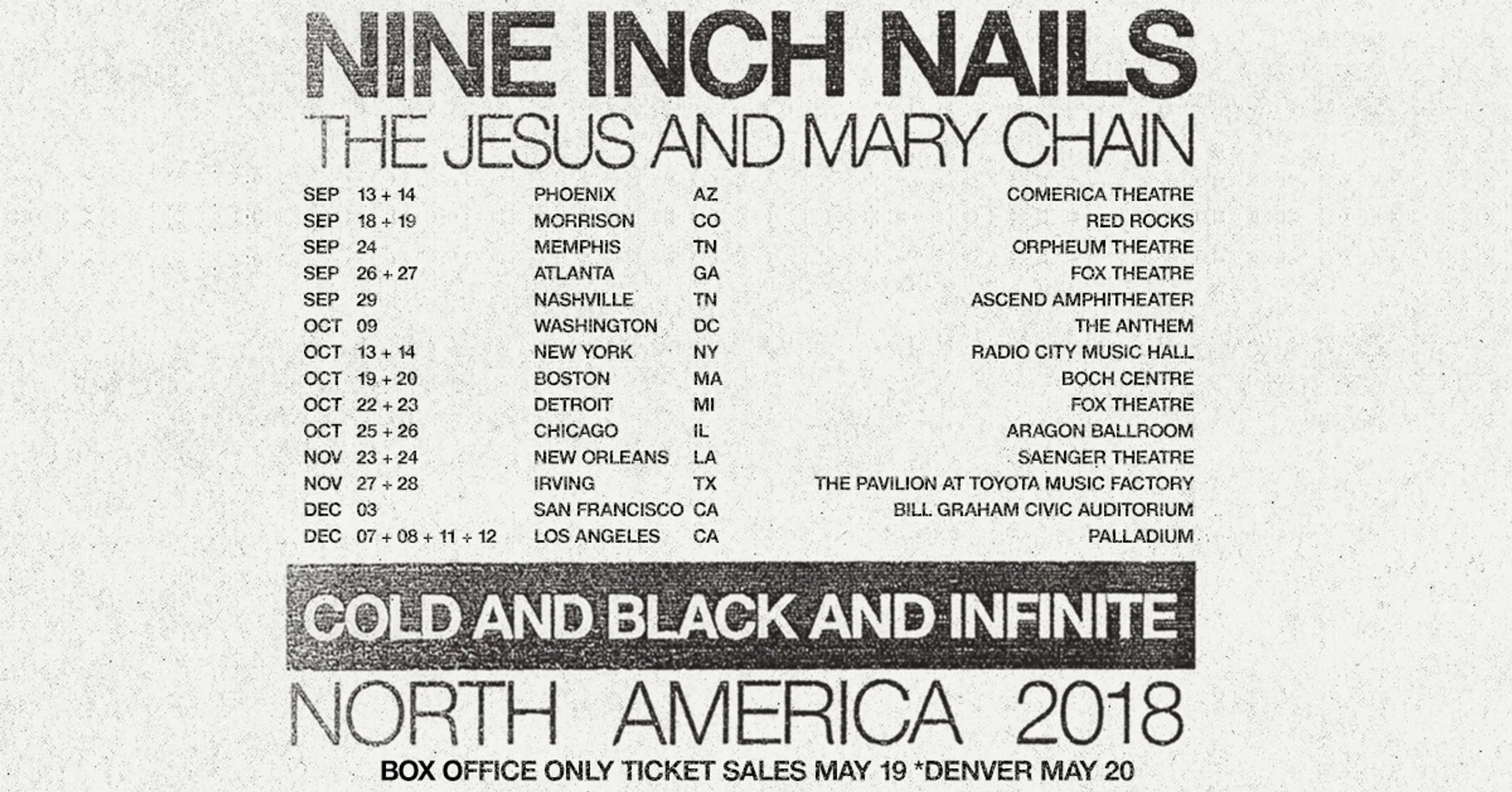 Nine Inch Nails 2025 Tour Dates Dyanna Tallulah