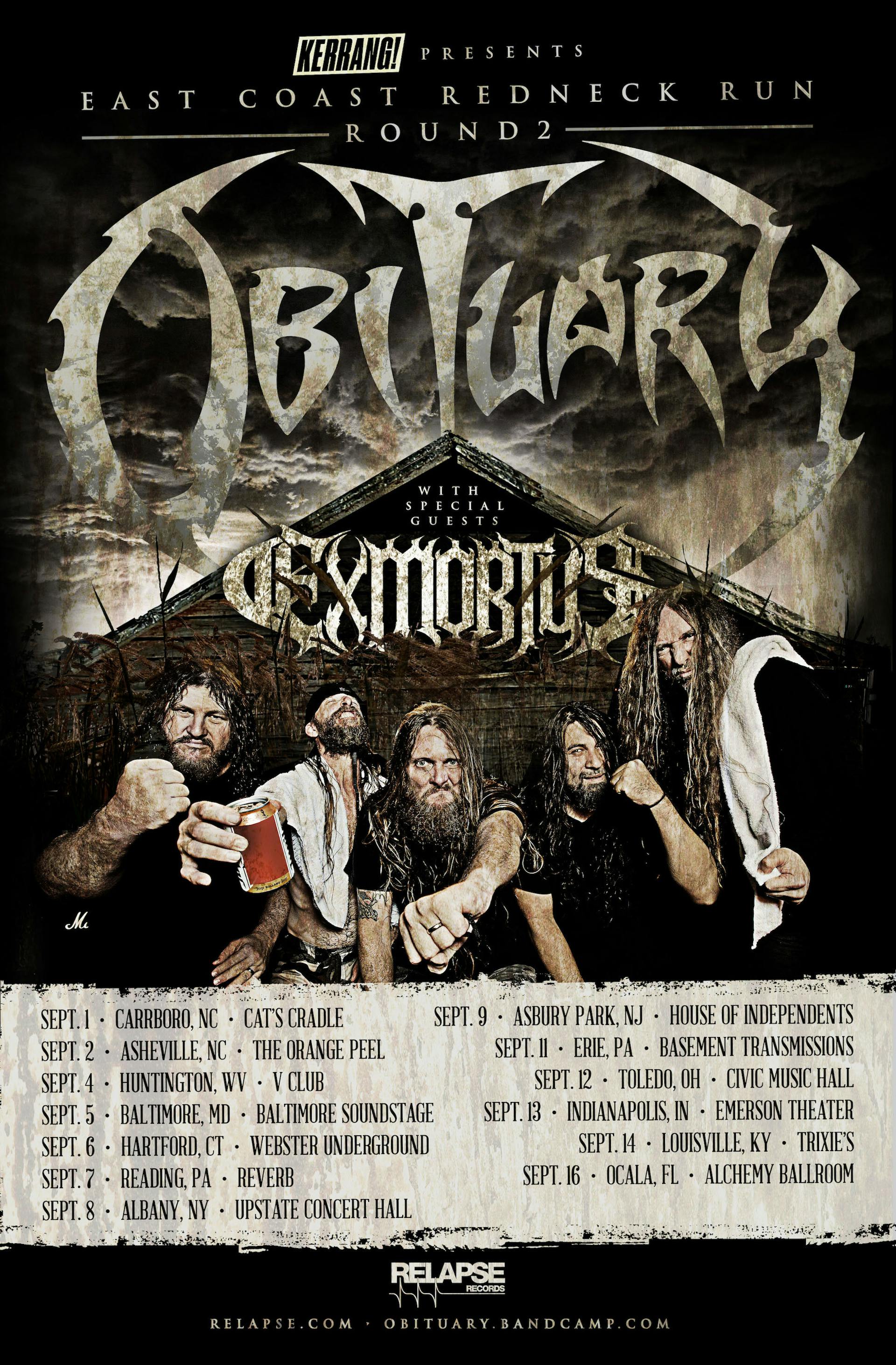Win Two Free Tickets To See Obituary on Tour in the U.S.! Kerrang!