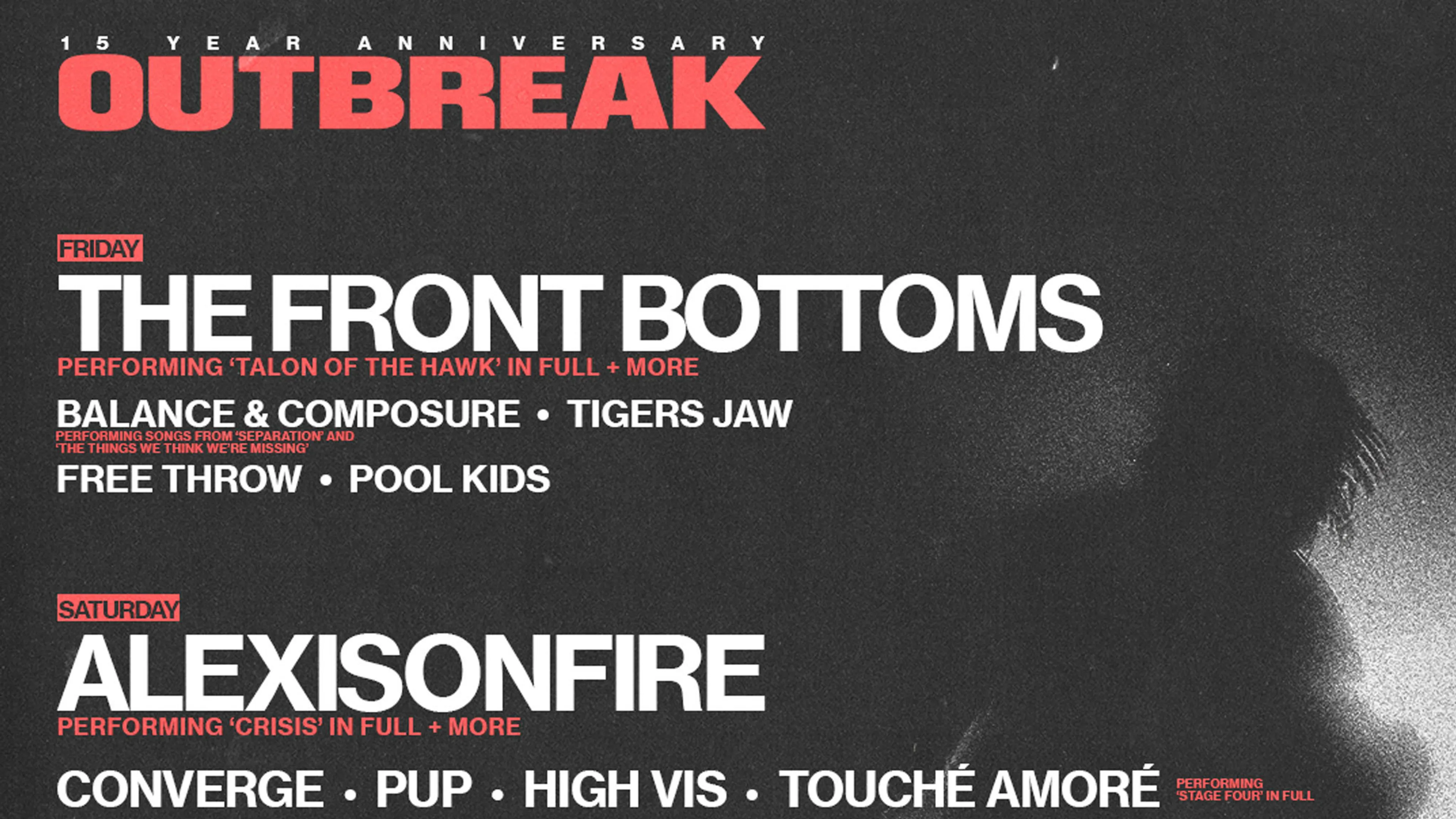 Outbreak Fest add more bands to Manchester edition, announce day splits