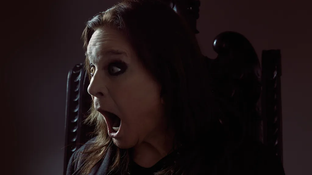 A solo photo of heavy metal legend and Black Sabbath vocalist Ozzy Osbourne