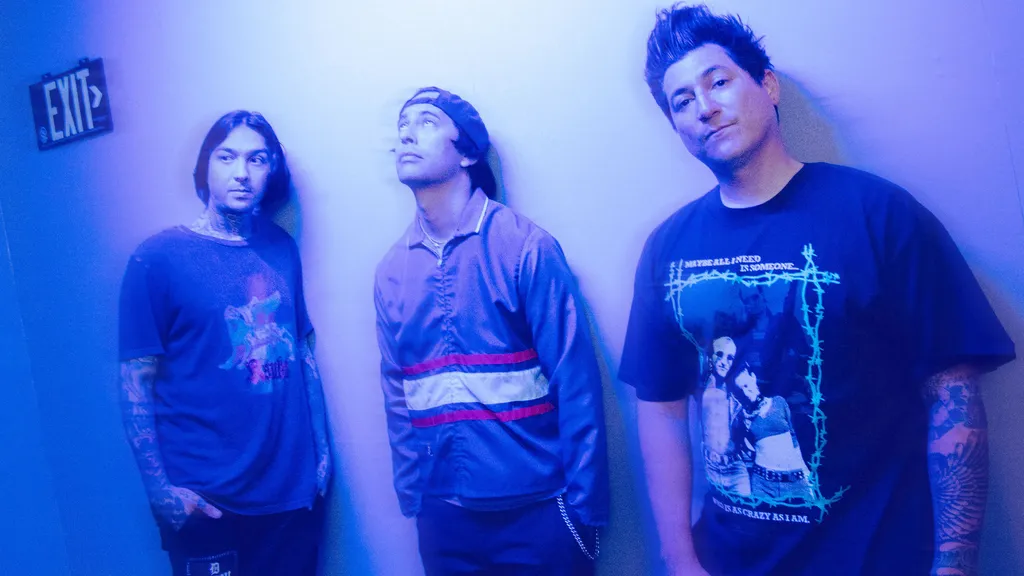 Pierce The Veil May 2025 promo header credit Celina Kenyon