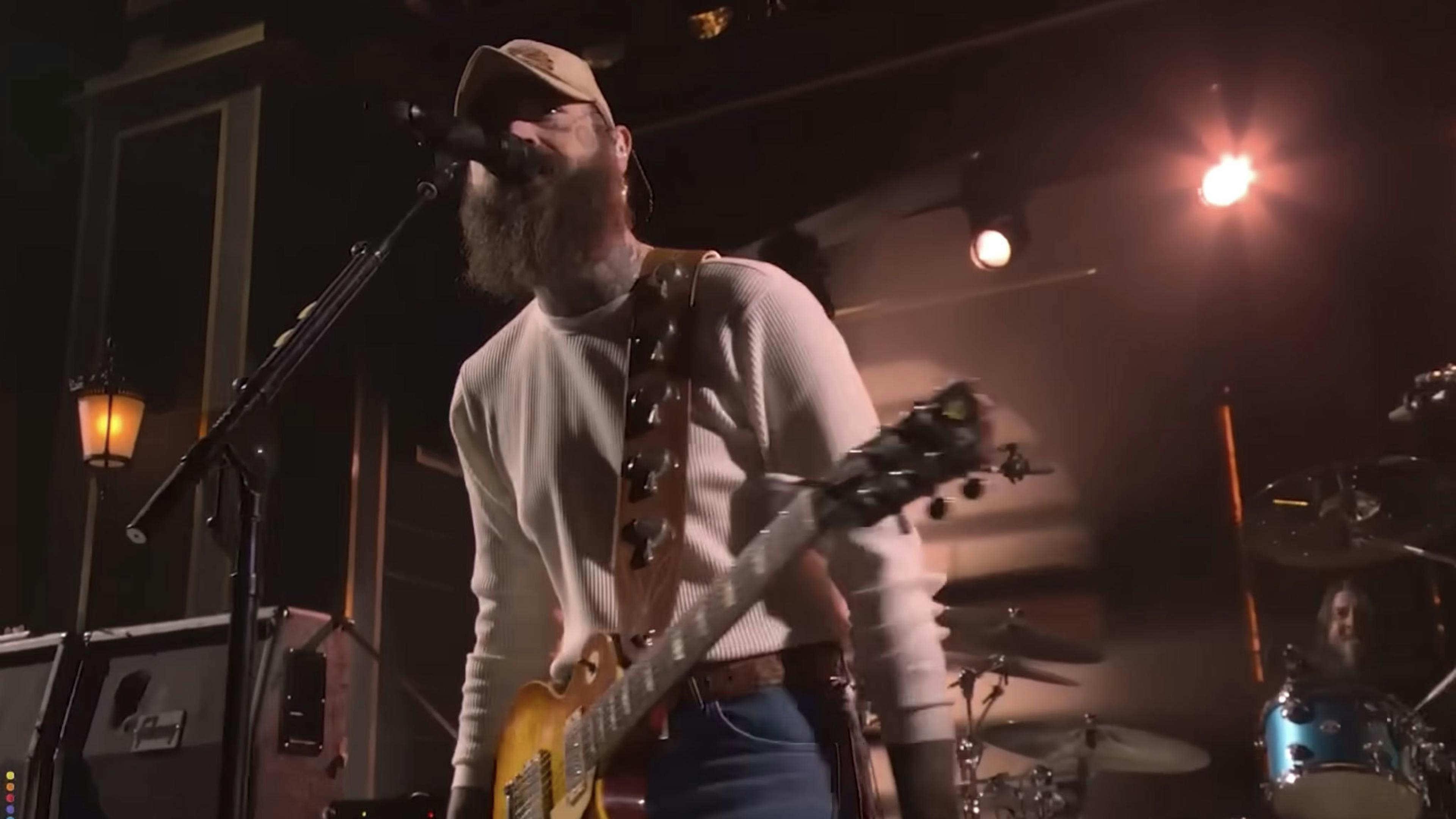 Check out the official video of Post Malone performing with Nirvana