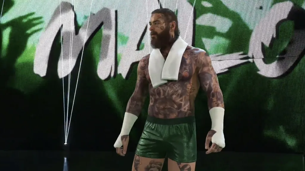 Post Malone entrance WWE 2 K24