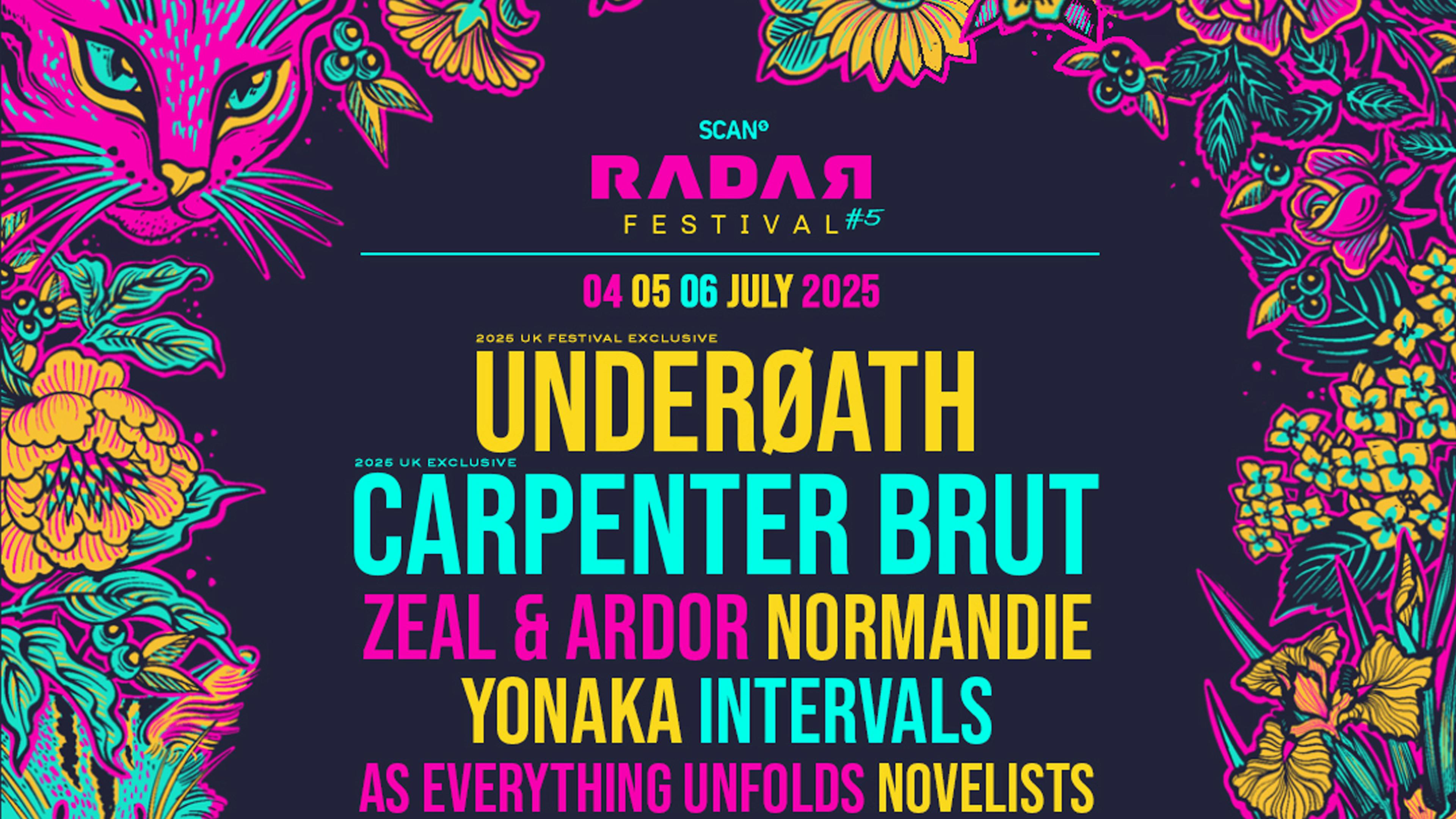 RADAR Festival add second headliner Underoath, plus 12 more bands