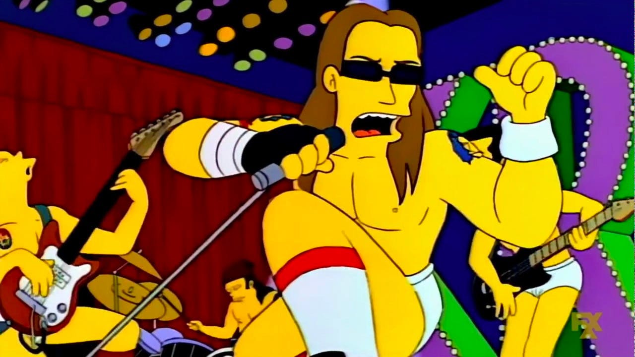 14 rock songs that featured in The Simpsons