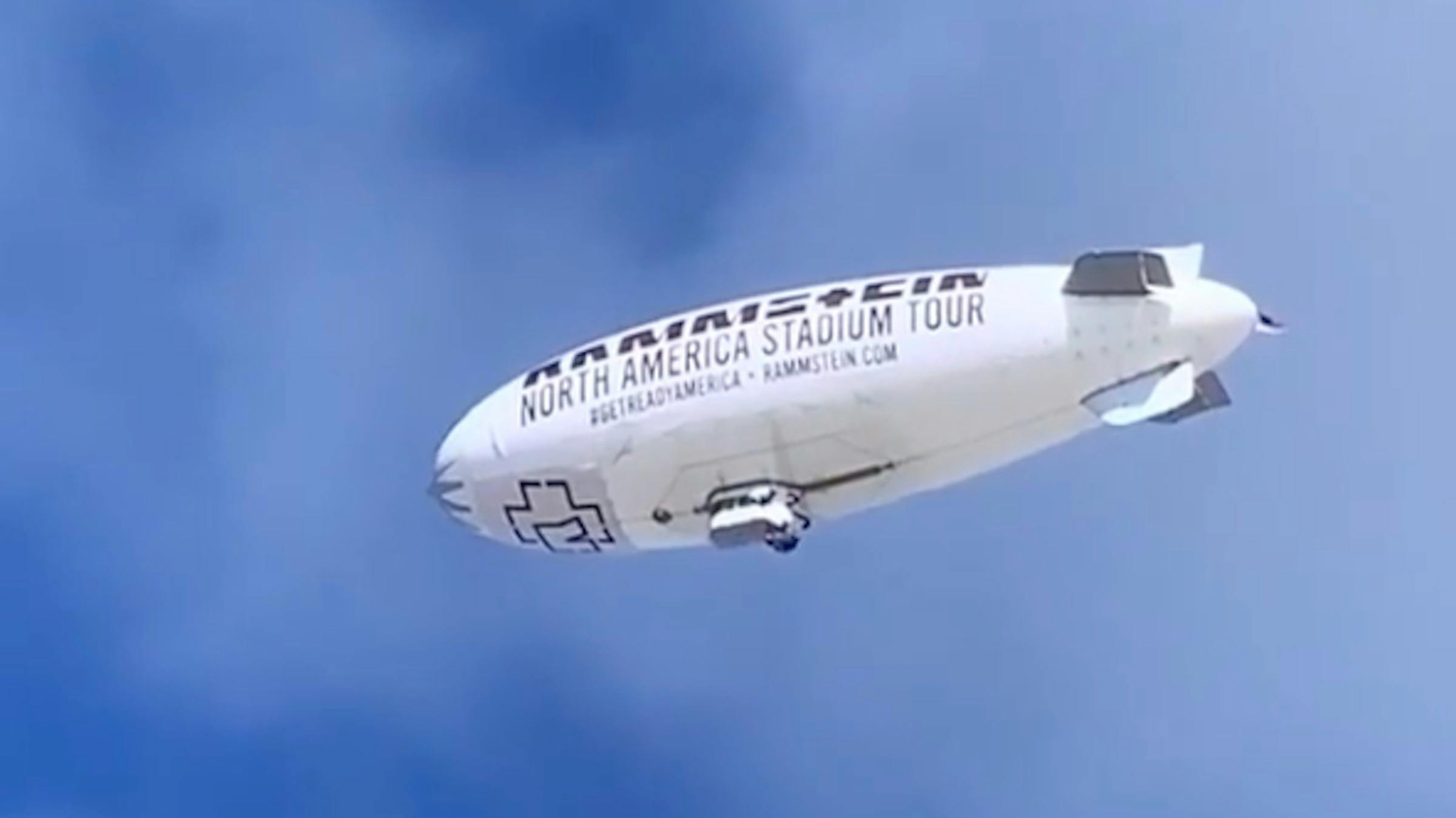 A Rammstein Blimp Is Flying Over Los Angeles