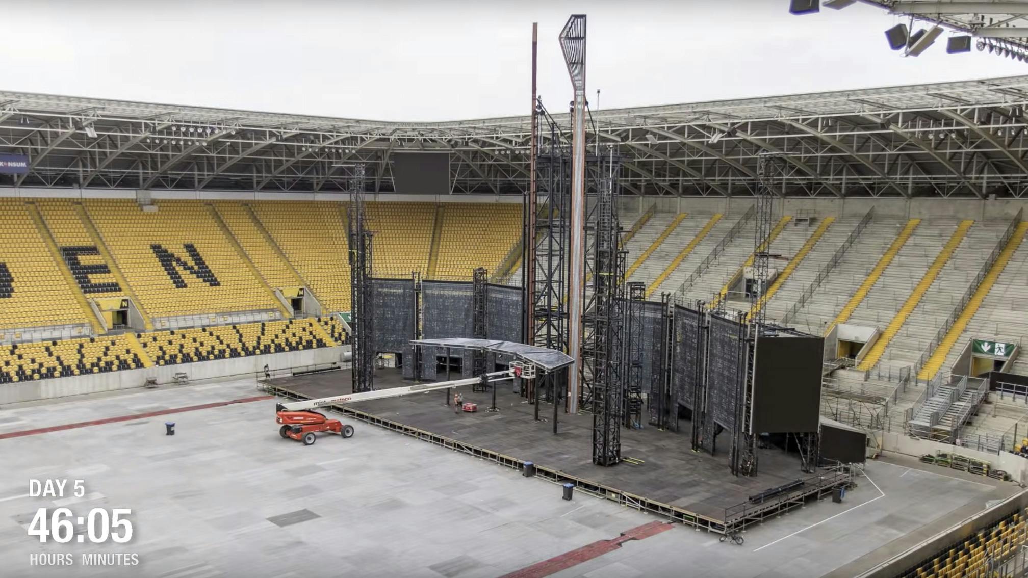 This Time-Lapse Video Of Rammstein's Stage Being Built Is Absolutely Epic