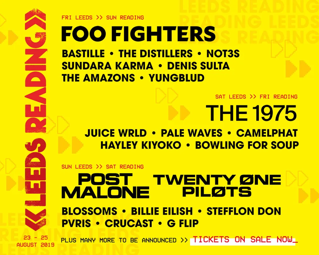 Reading Leeds 2019 Tickets On Sale Now