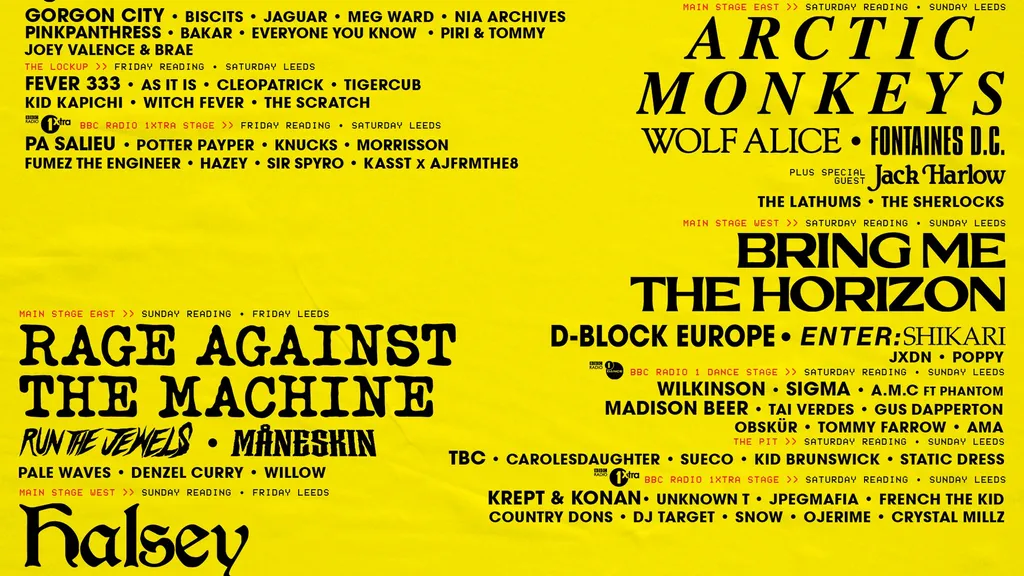 Reading Leeds 2022 March announcement header