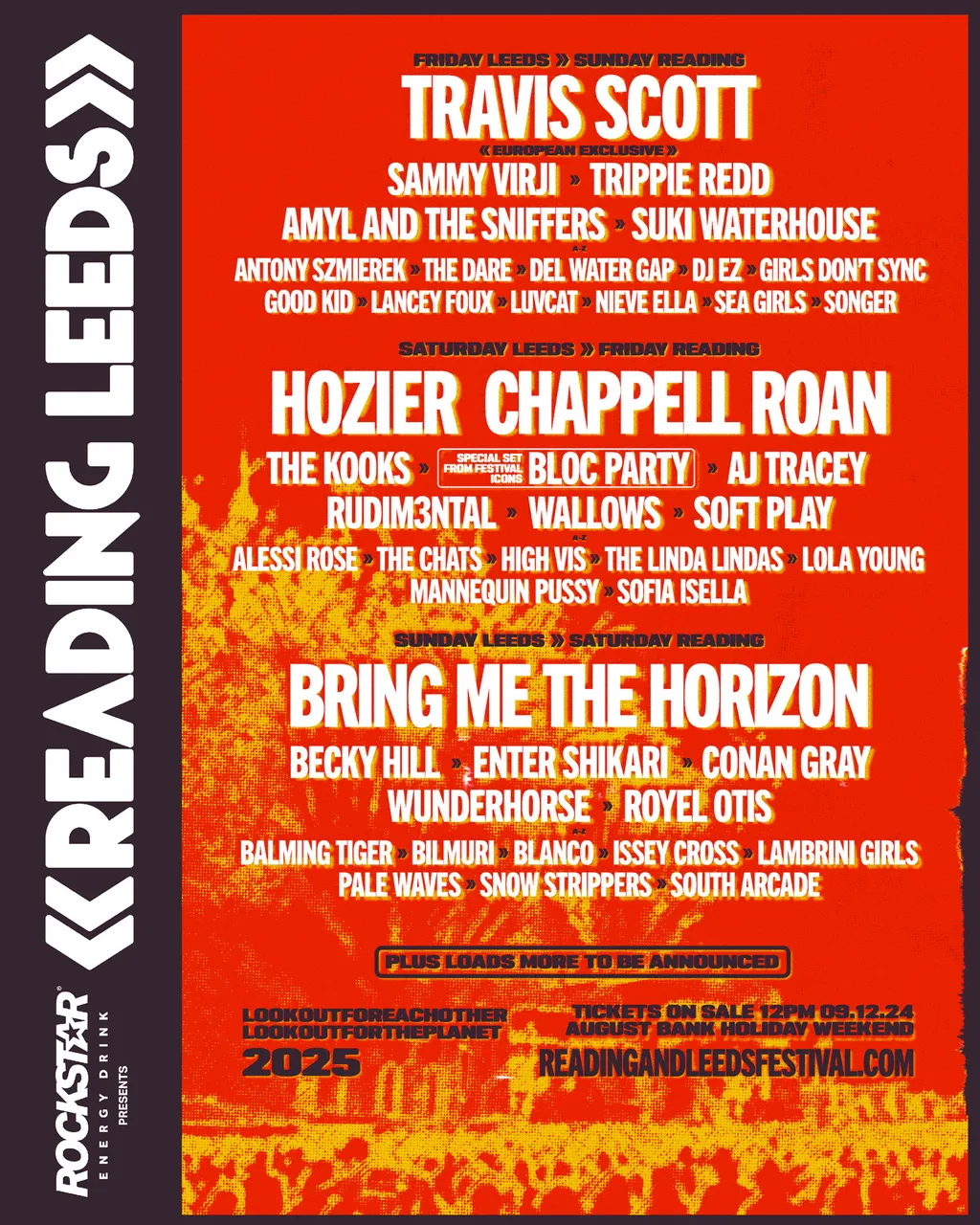 Reading Leeds 2025 poster
