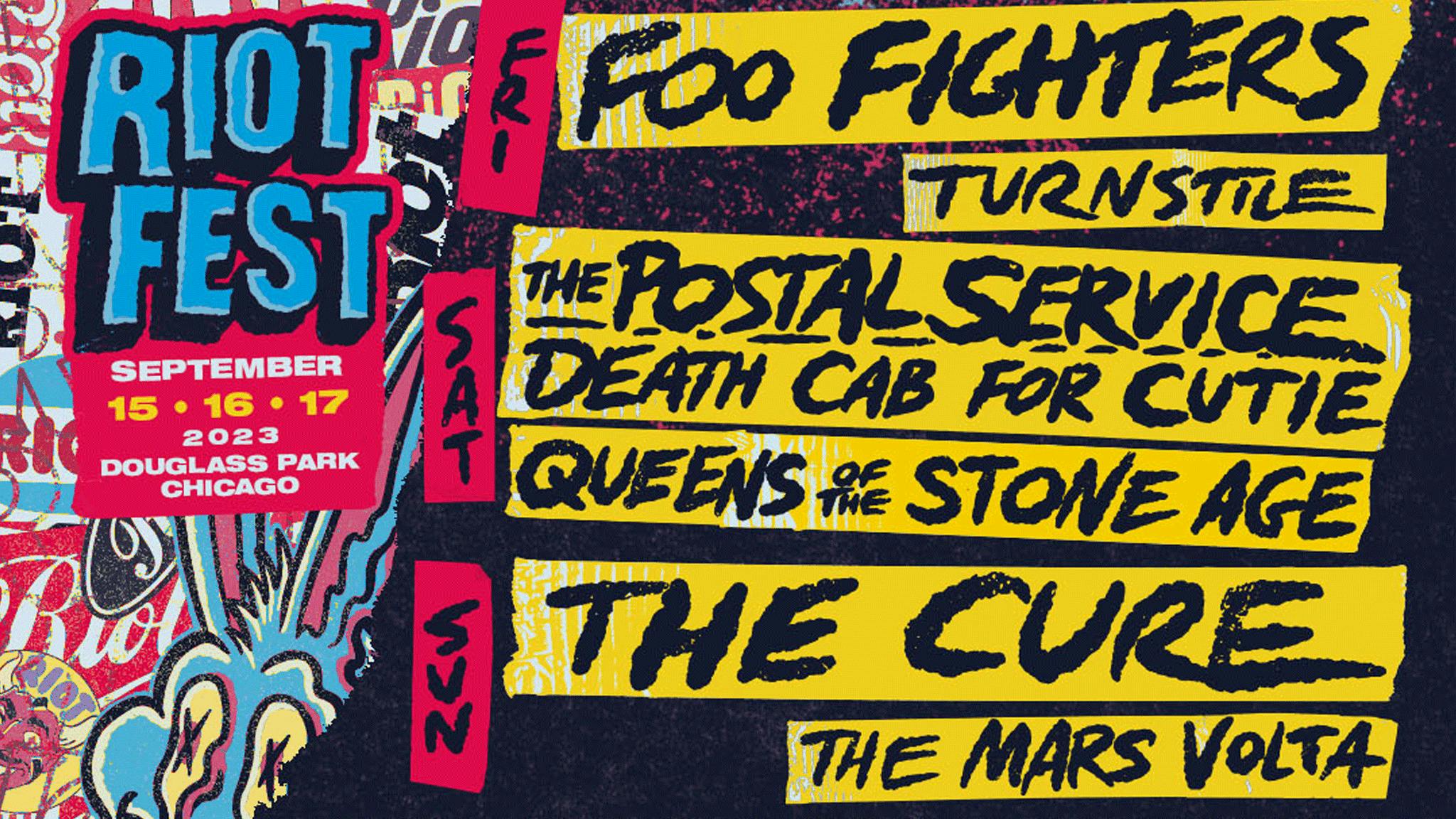 Foo Fighters, Turnstile, The Cure, 100 gecs, Enter Shikari and more for Riot Fest 2023