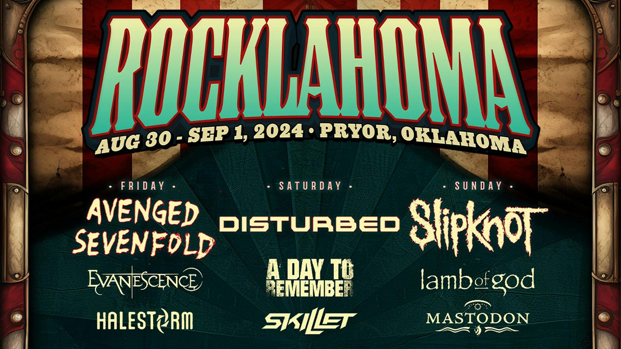 Rocklahoma announces biggest line-up ever with A7X, Evanescence, Slipknot and more