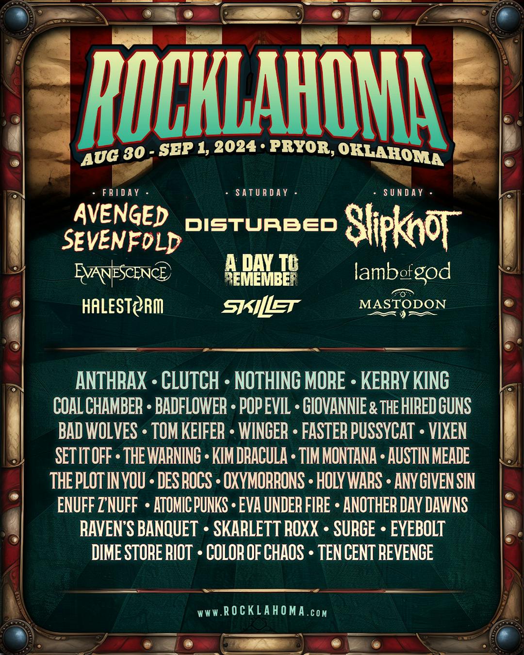 Rocklahoma announces biggest line-up ever with A7X,โฆ | Kerrang!
