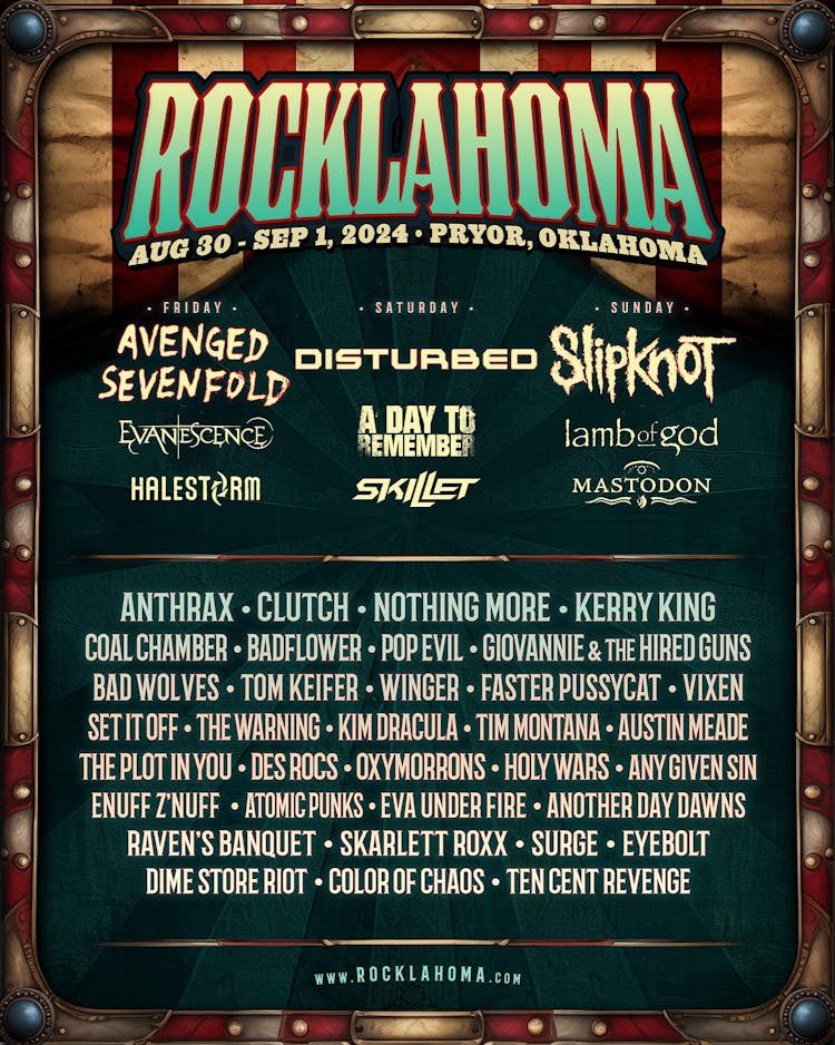 Rocklahoma announces biggest lineup ever with A7X,… Kerrang!