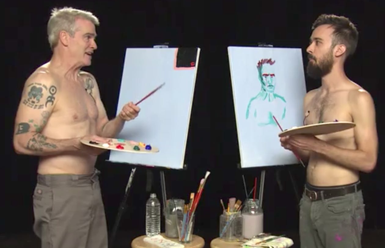 Henry Rollins Gets Shirtless And Paints With The Shirtless Painter